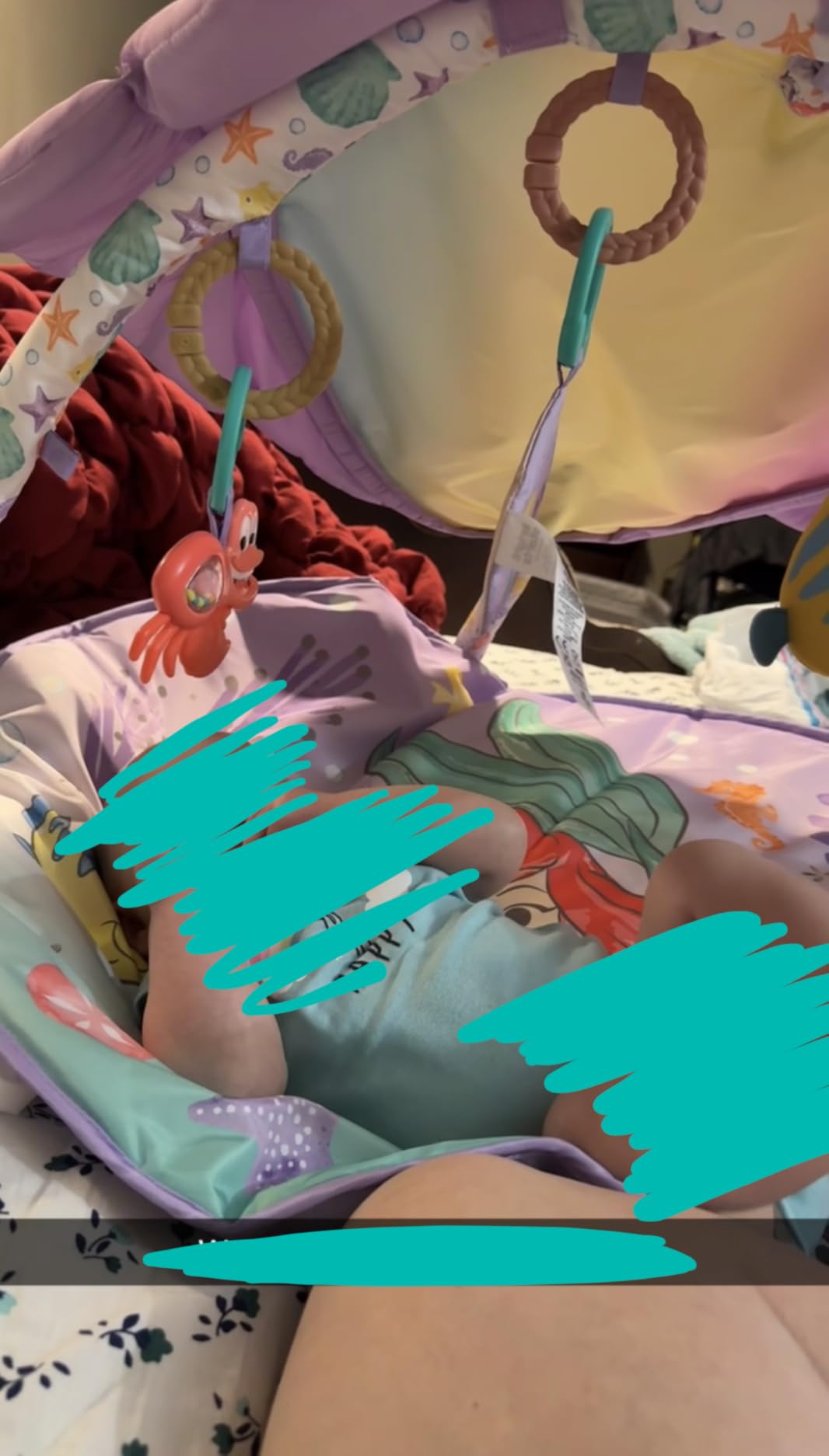 Bright Starts Disney Baby Finding Nemo Mr. Ray Ocean Lights & Music Gym, Ages Newborn + customer photo 1