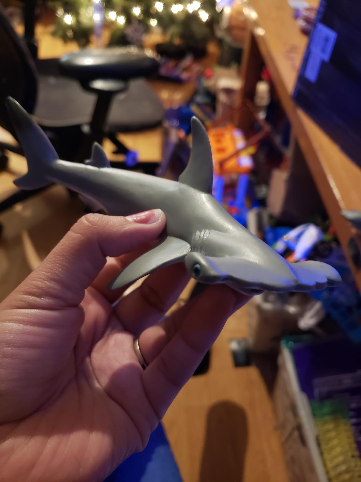 Realistic Hammerhead Shark Figurine, Marine World Collection, Kids Ages 3+ customer photo 2