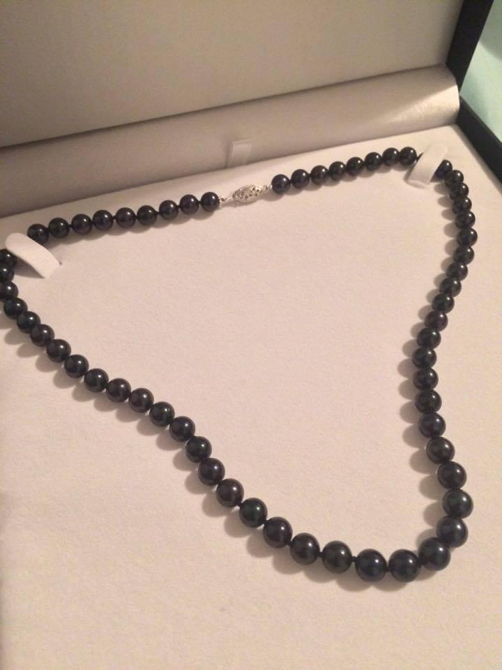 Real Japanese Akoya Pearl Necklace for Women, Genuine Cultured Akoya Pearls, Fine Jewelry Gift customer photo 2