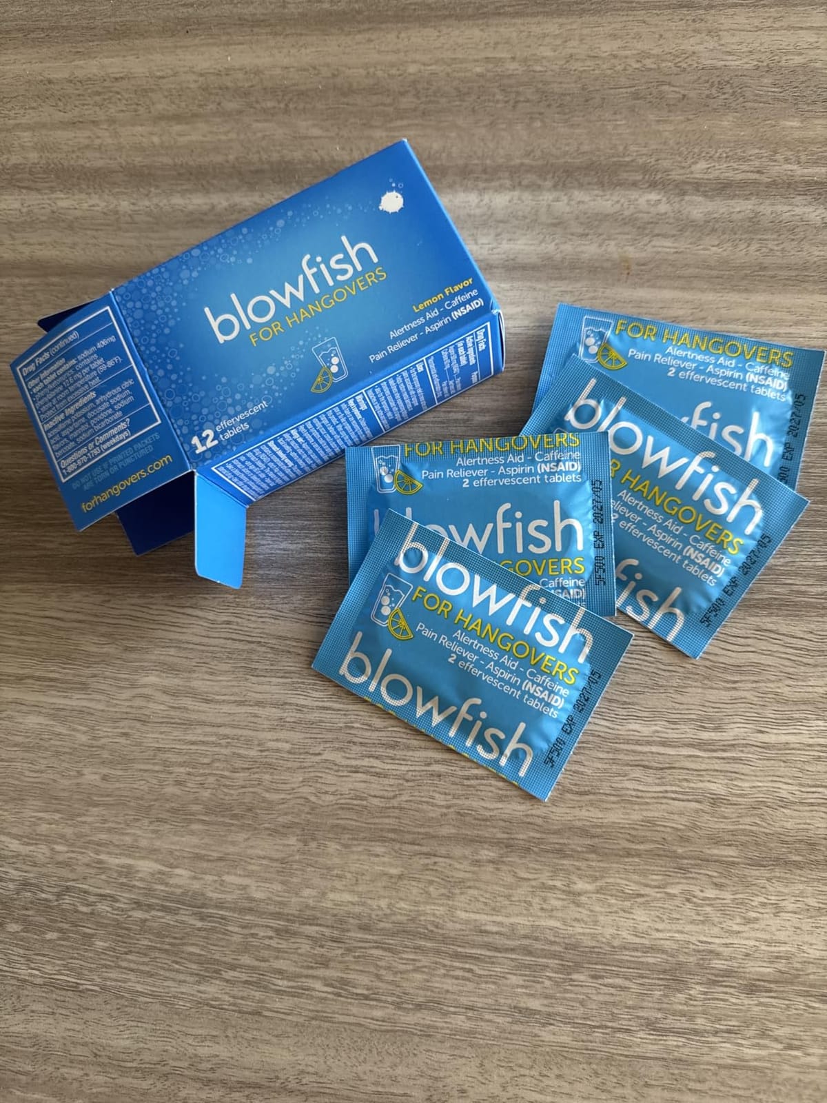 Blowfish for Hangovers - Fast Hangover Relief in 15 Minutes | FDA-Recognized Formulation | Headache Relief, Energy, and Hydration in One Step customer photo 2