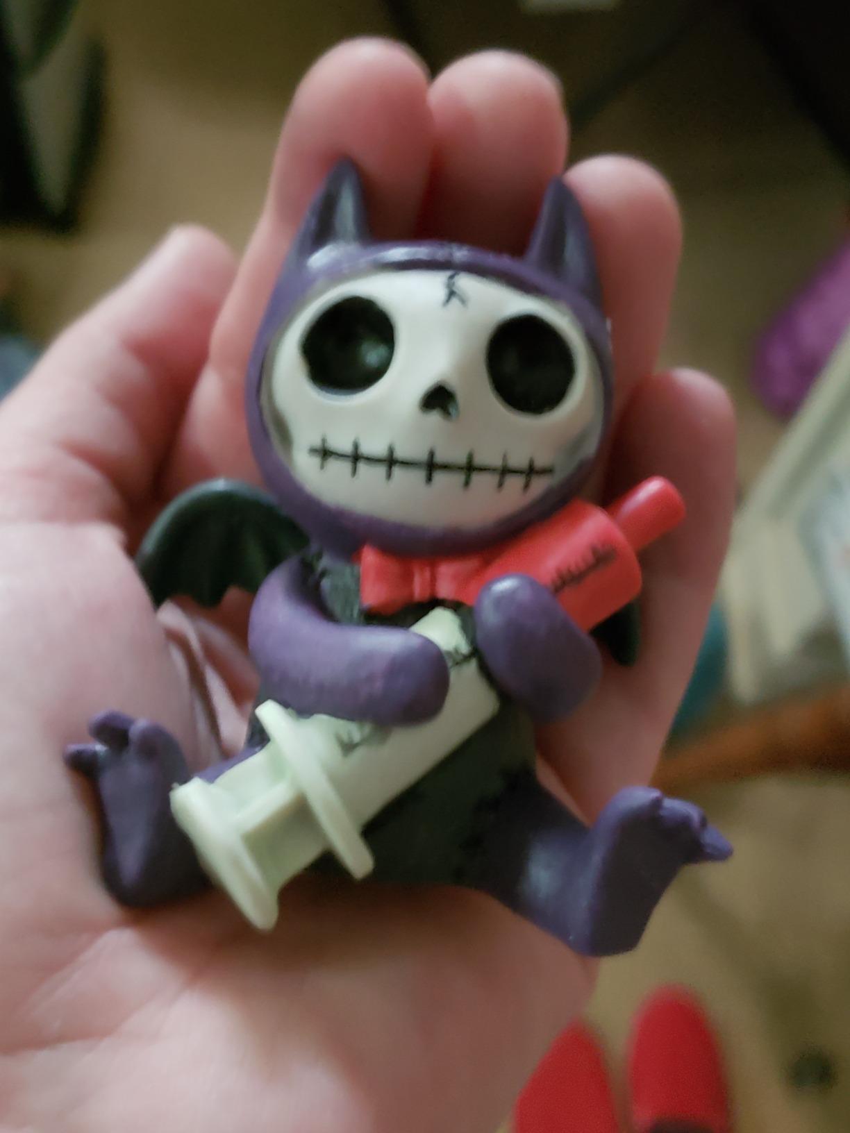 Flappy Vampire Bat Furry Bones Statue Display customer photo 2