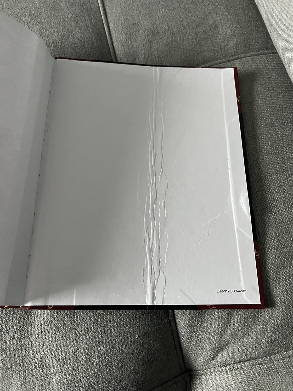 Professional Grade Lab Notebook, Hardbound, 168 Pages | Ruled Format, Black & Burgundy Imitation Leather Cover, 8'' x 10'' - Made in USA customer photo 1