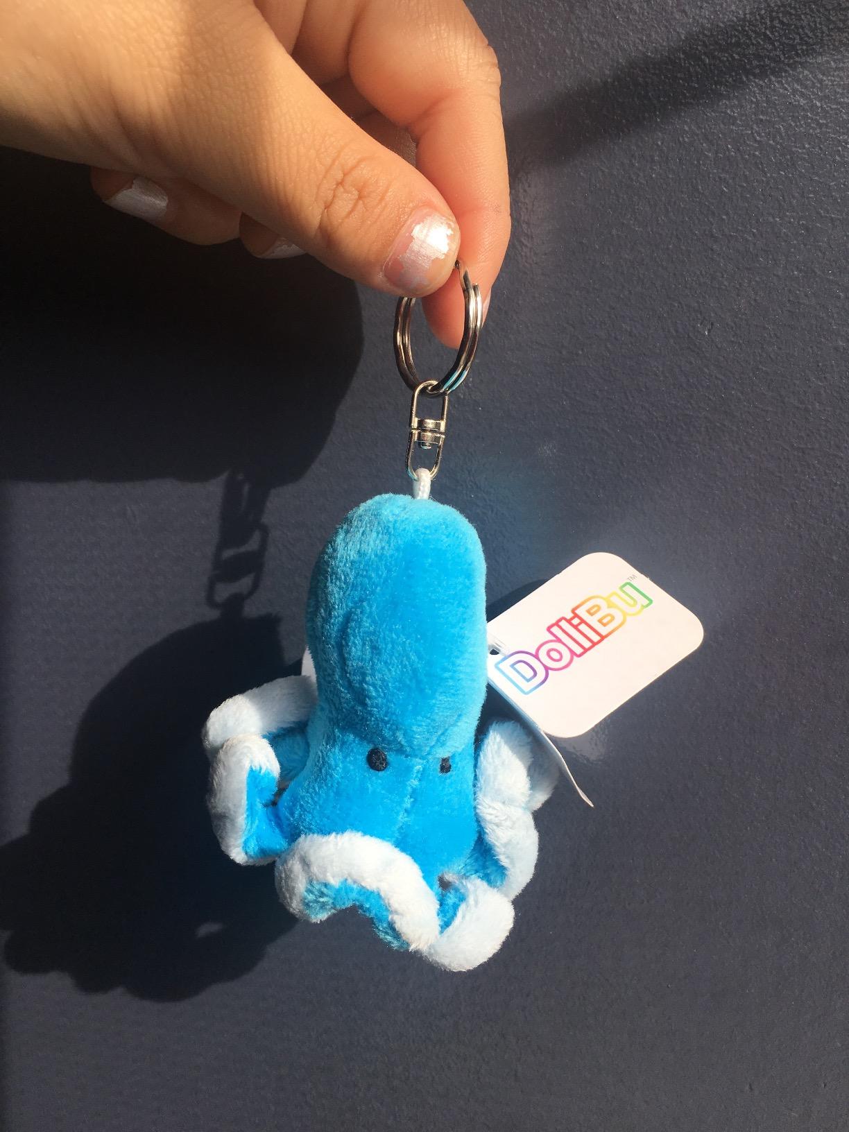 DolliBu Killer Whale Plush Keychain Stuffed Animal Toy, Bag Charm, 4 Inches - Cute Gifts, Sea Animal Purse Decor, Ocean Animal customer photo 1