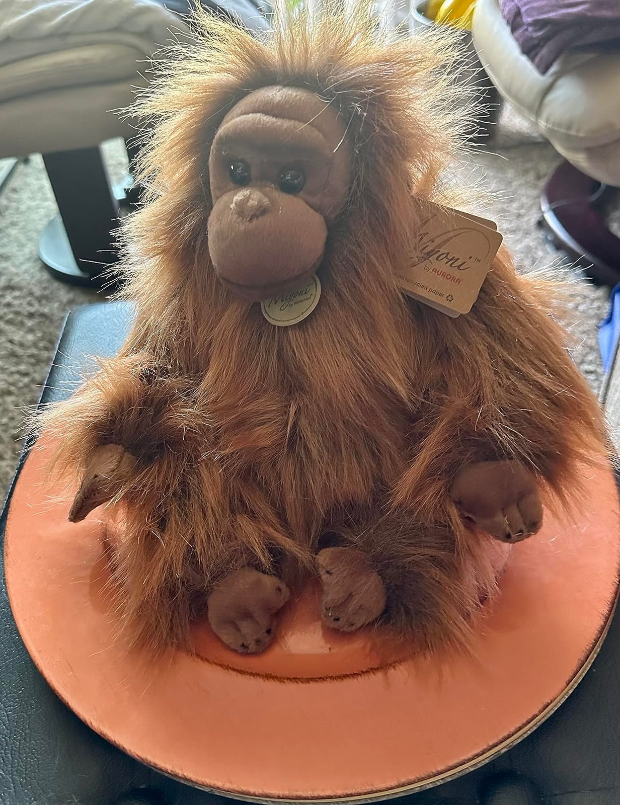 Aurora Adorable Miyoni Orangutang Stuffed Animal - Lifelike Detail - Brown 11 Inches customer photo 2
