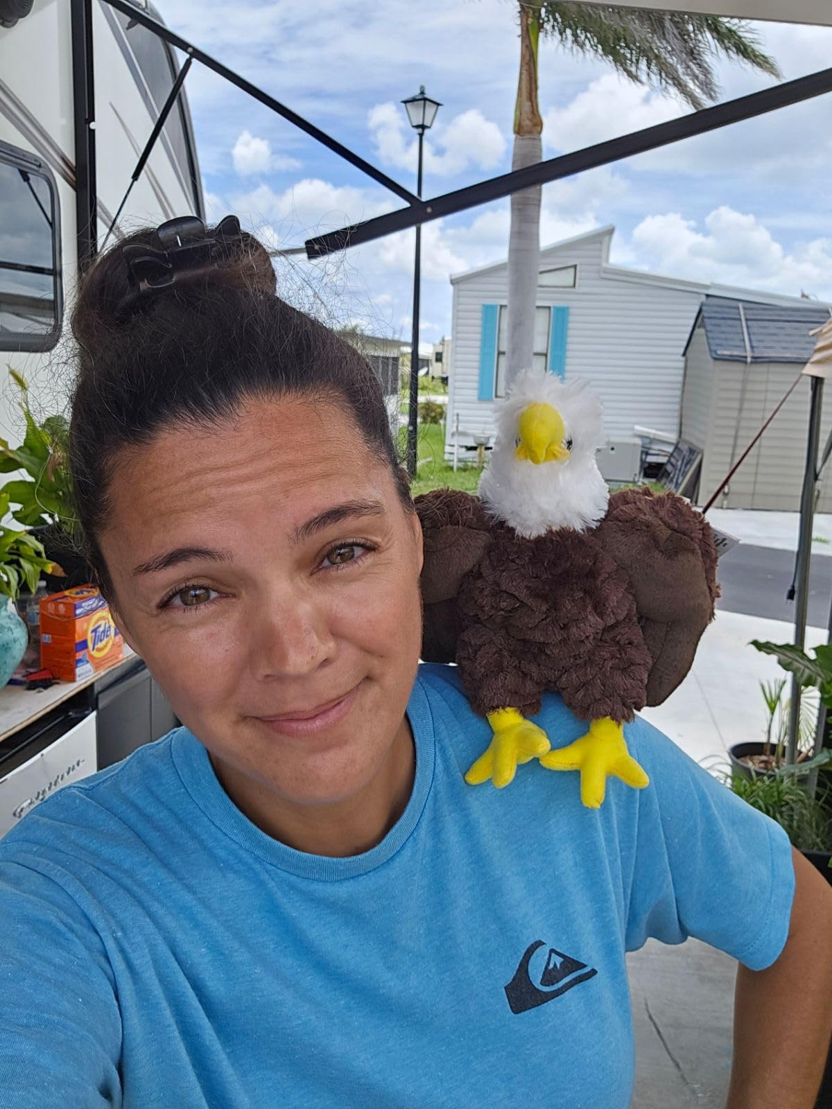 Wild Republic Bald Eagle Plush, Stuffed Animal, Plush Toy, Gifts for Kids, Cuddlekins 8 Inches customer photo 1