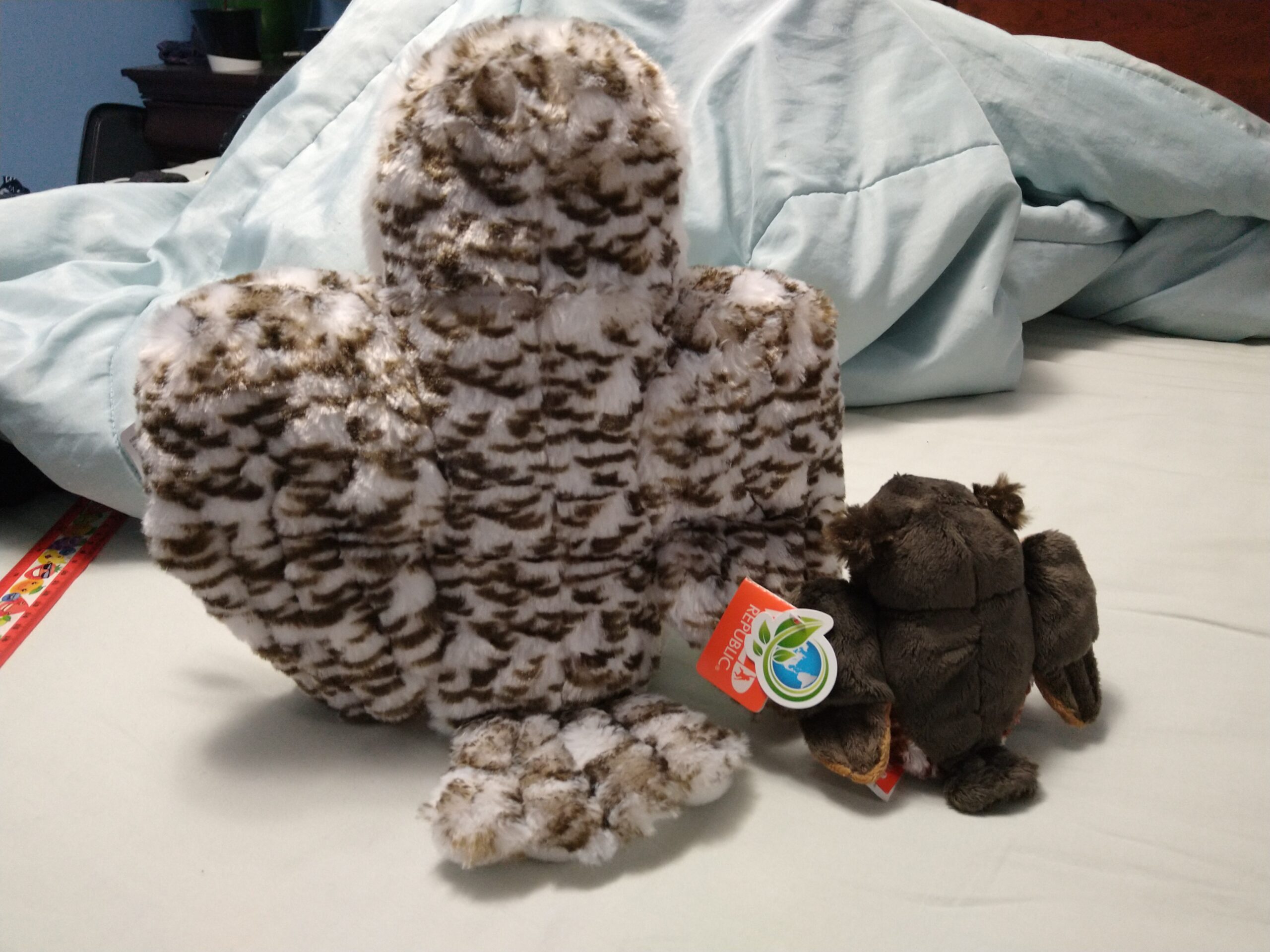 Wild Republic Cuddlekins Snowy Owl Stuffed Animal - 12