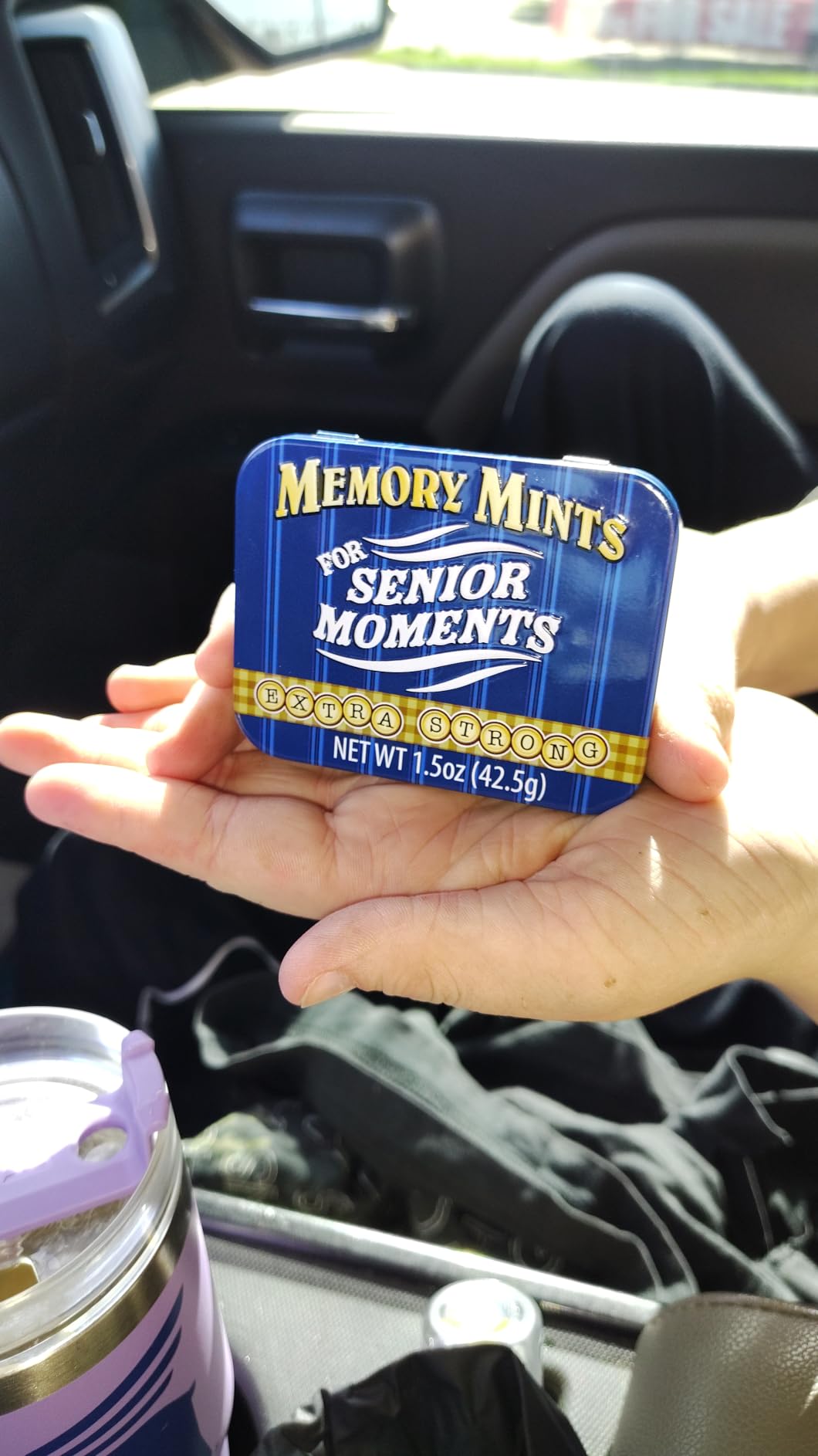 Boston America Gag Gifts Memory Mints, Sugar Candy for Senior Moments Fun Gag Tin customer photo 1