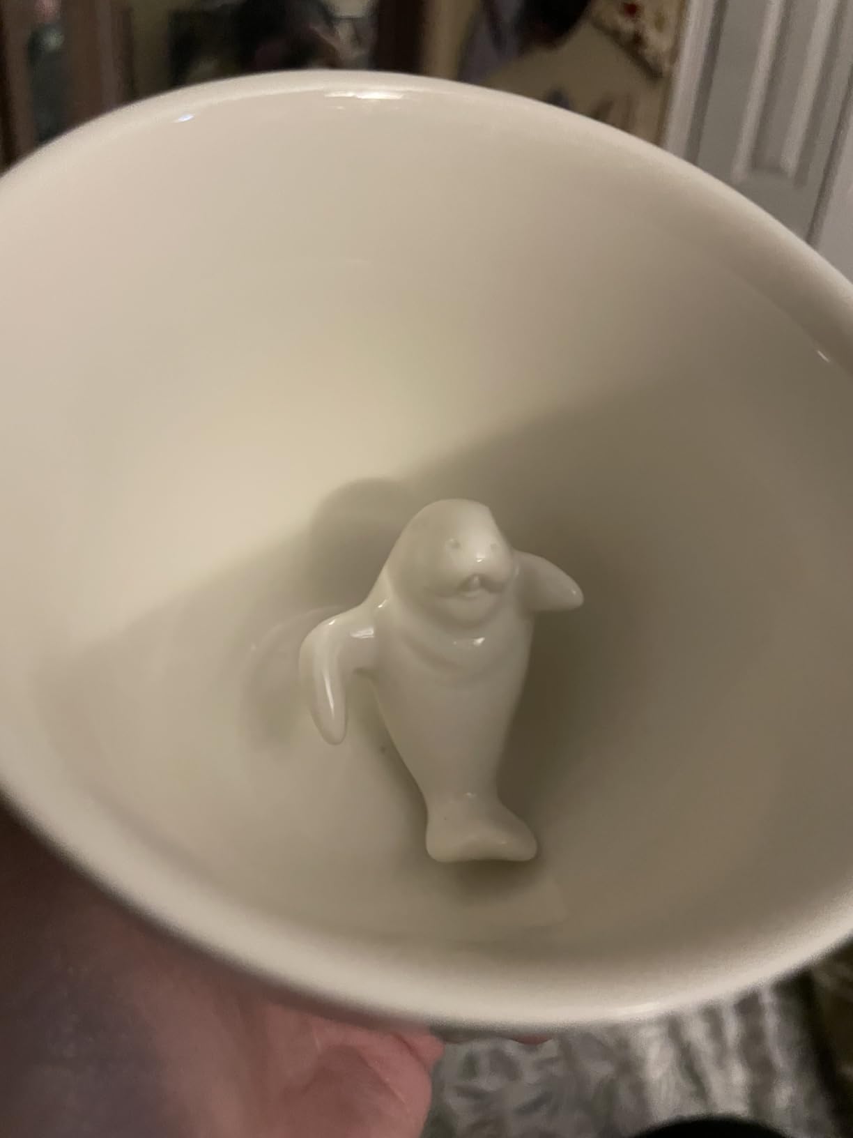 Creature Cups Sea Otter - Ceramic Mug - 11 oz Coffee Cup with Hidden 3D Otter Inside, Unique Gift customer photo 2