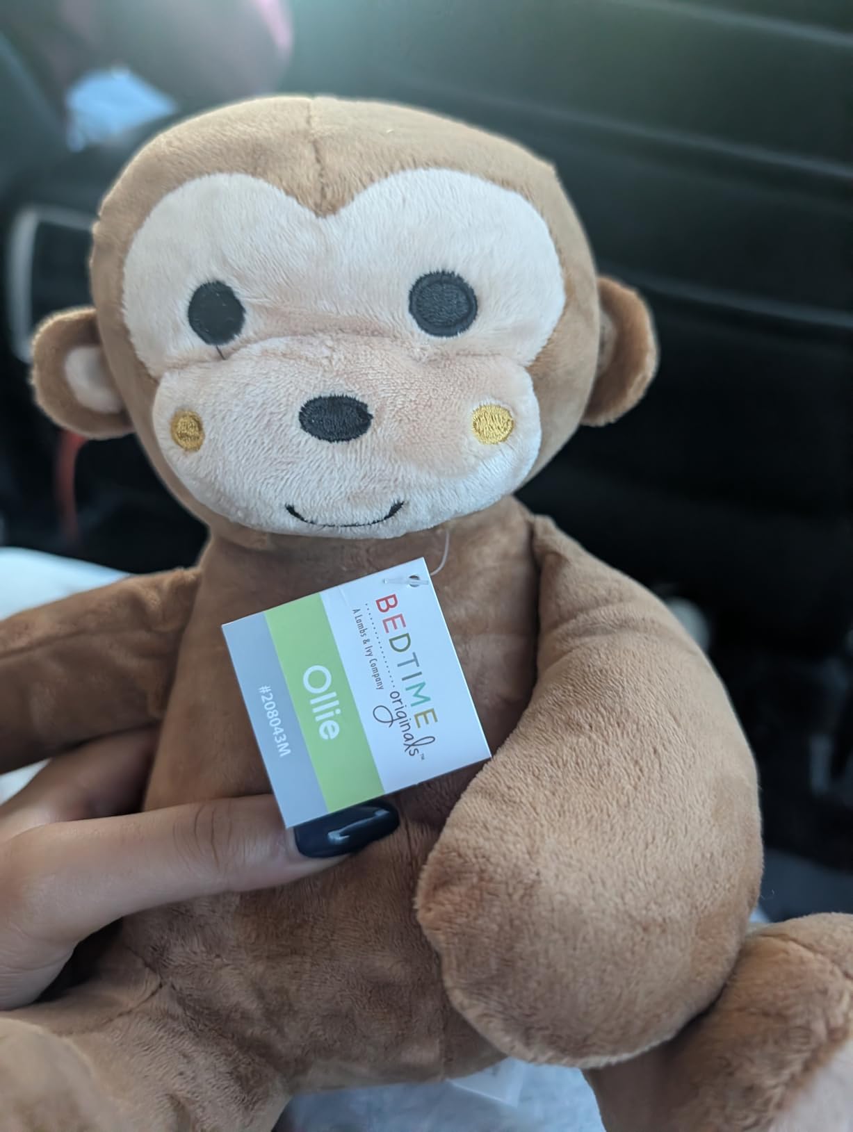 Bedtime Originals Plush Monkey Ollie, Brown 8 Inch customer photo 2