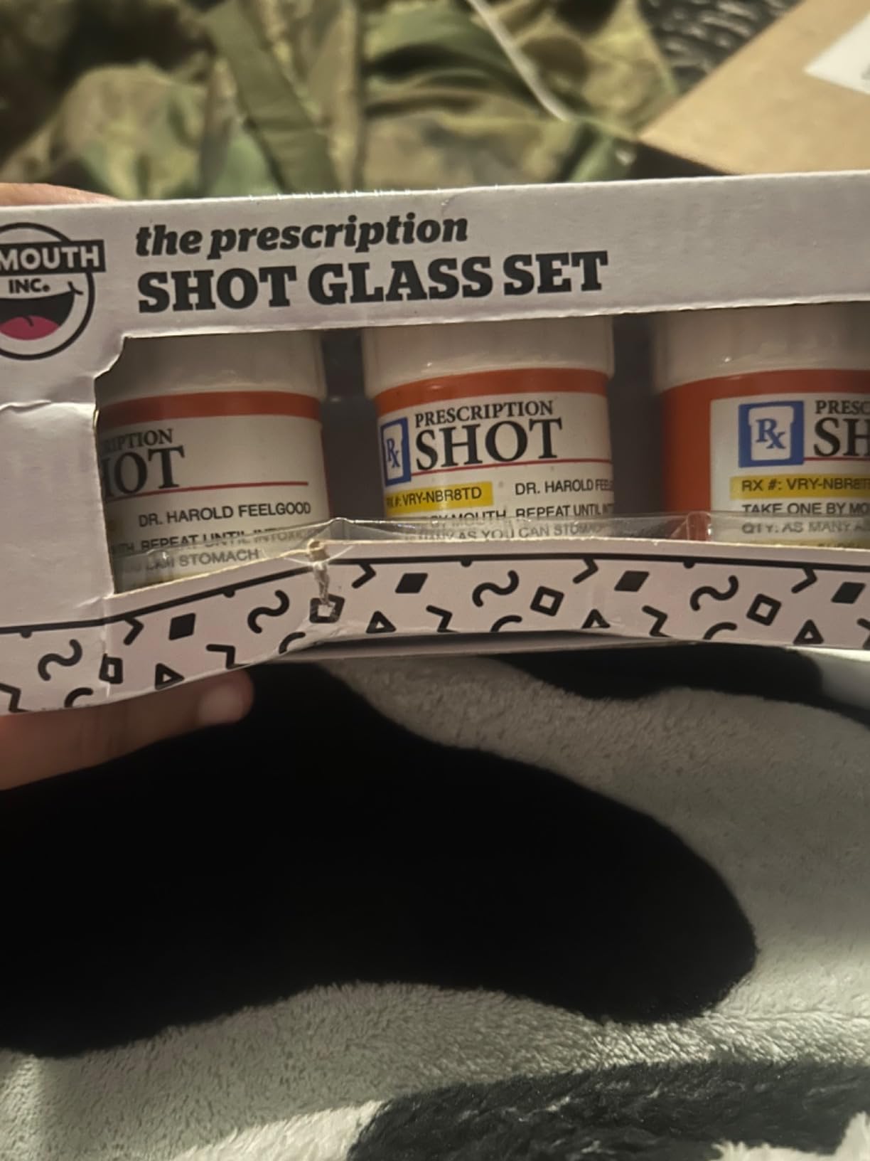 BigMouth Inc Prescription Pill Bottle Shaped Shot Glass Set, Funny Novelty Shot Glasses, 3-Pack, 2 fluid ounces customer photo 1
