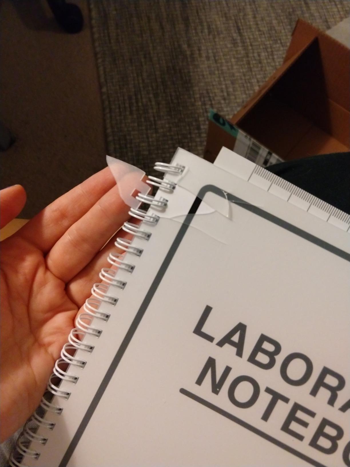 Carbonless Lab Notebook, 100 Sets, 200 Sheets Total | Scientific Grid Format, Carbon Copies, Duplicator Wire-O Bound, 8.5'' x 11'' - Made in USA customer photo 2