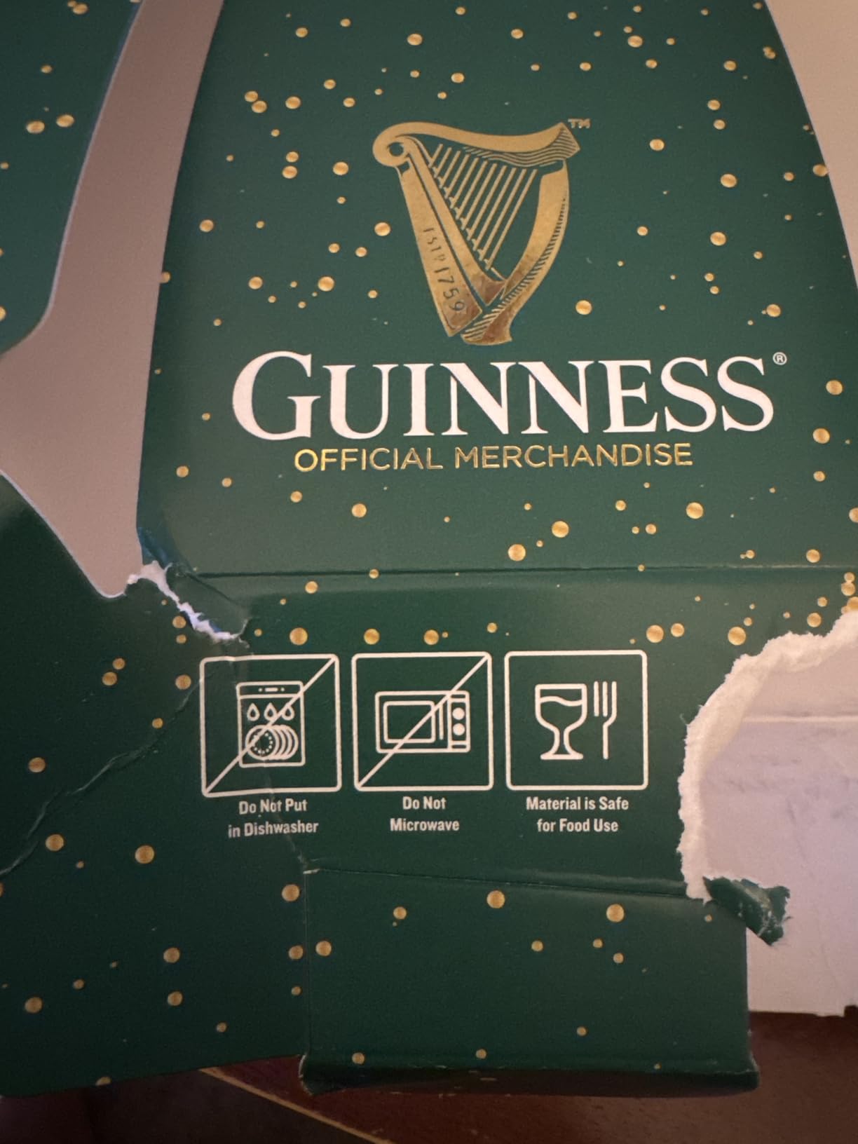 Guinness 20oz Beer Glasses Twin Pack | Certified Official Merchandise | Ideal gift for Beer Lovers customer photo 1