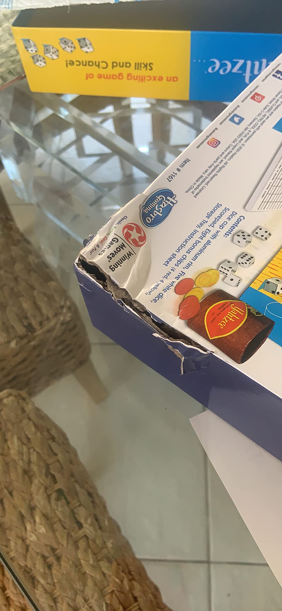 Winning Moves Classic Yahtzee, with Retro Art and Dice Cup | Exciting Game of Skill and Chance, Original Components, 2 or More Players, Ages 8+ customer photo 1