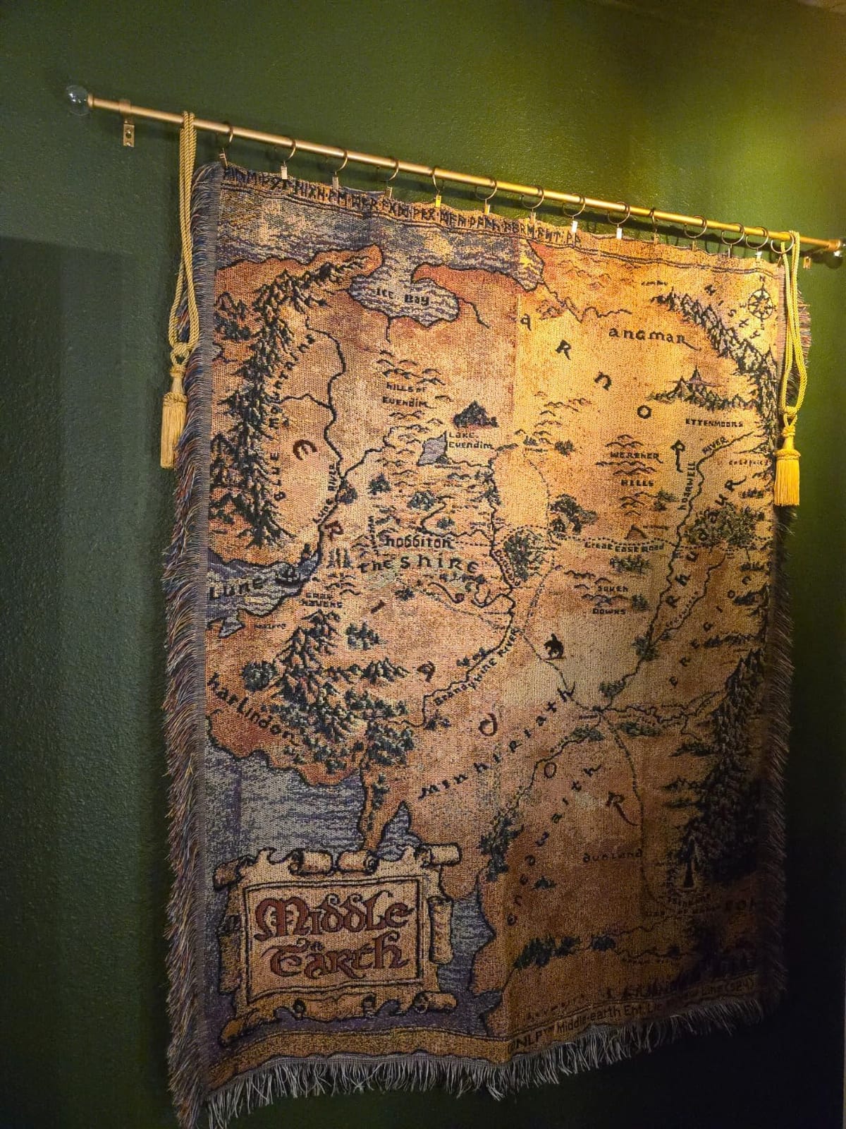 Northwest Lord of the Rings The Hobbit Middle Earth Woven Tapestry Throw Blanket, Soft and Durable Fandom Gift, 48 x 60 Inch customer photo 2