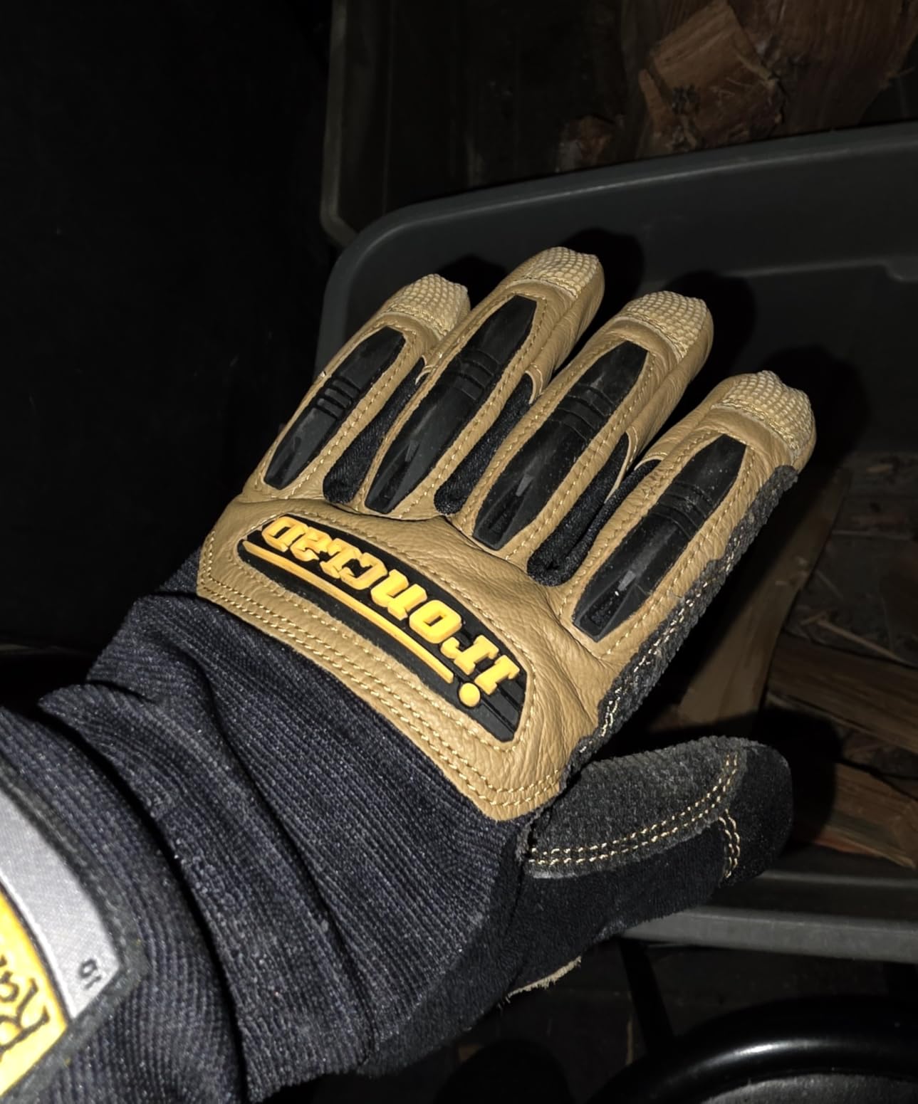 Ironclad Ranchworx Work Gloves RWG2 - Premier Leather Work Glove, Performance Fit, Durable, Machine Washable customer photo 1