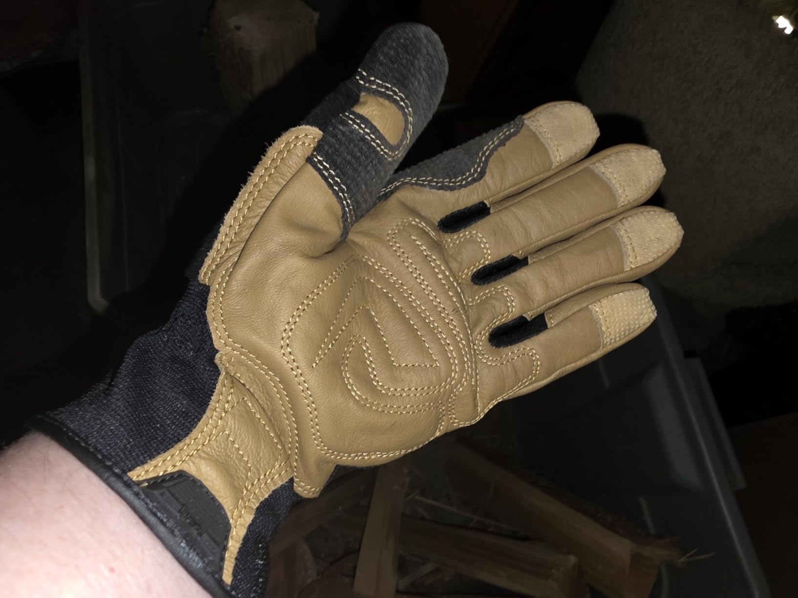Ironclad Ranchworx Work Gloves RWG2 - Premier Leather Work Glove, Performance Fit, Durable, Machine Washable customer photo 2