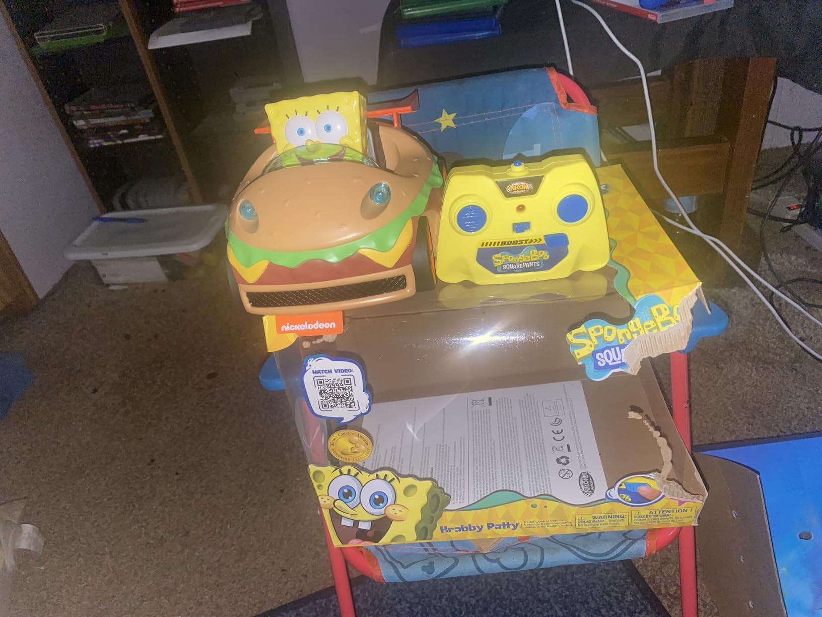 NKOK SpongeBob Krabby Patty RC Car with Lights & Turbo Boost, Ages 6+ | Officially Licensed 2.4 GHz Remote Control Vehicle customer photo 1