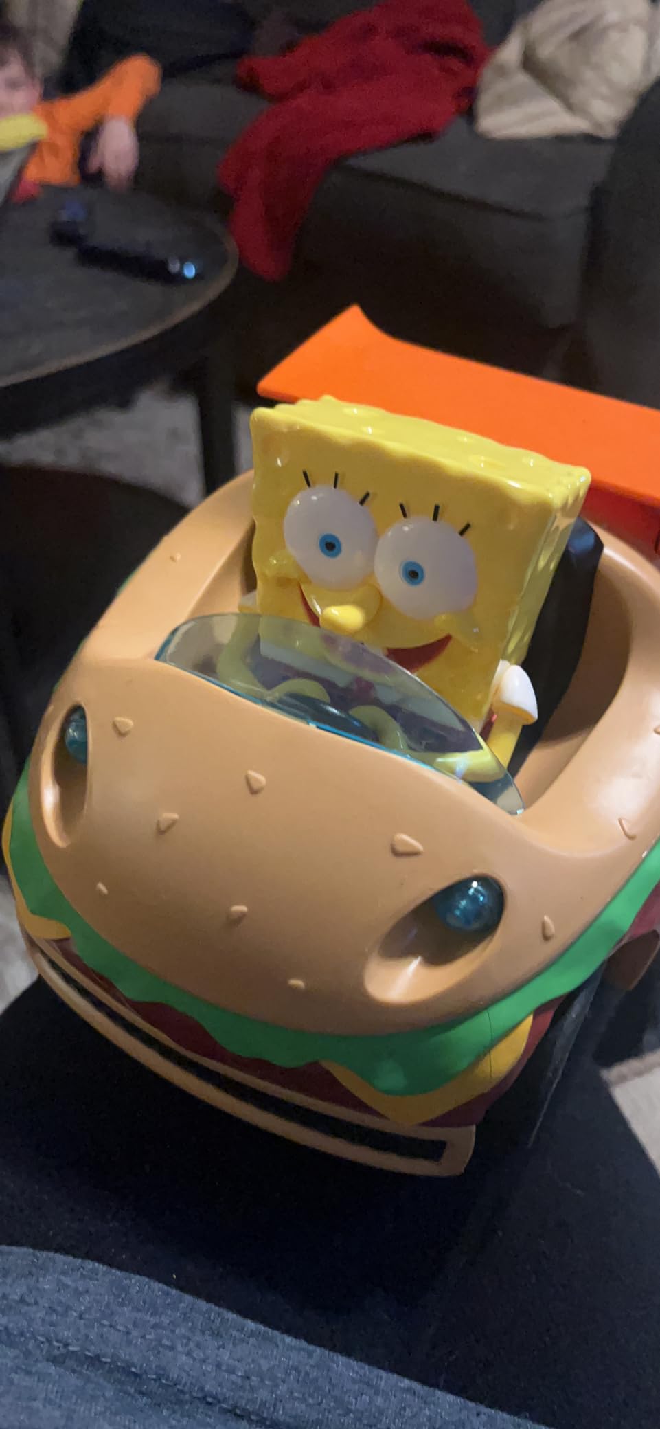 NKOK SpongeBob Krabby Patty RC Car with Lights & Turbo Boost, Ages 6+ | Officially Licensed 2.4 GHz Remote Control Vehicle customer photo 2