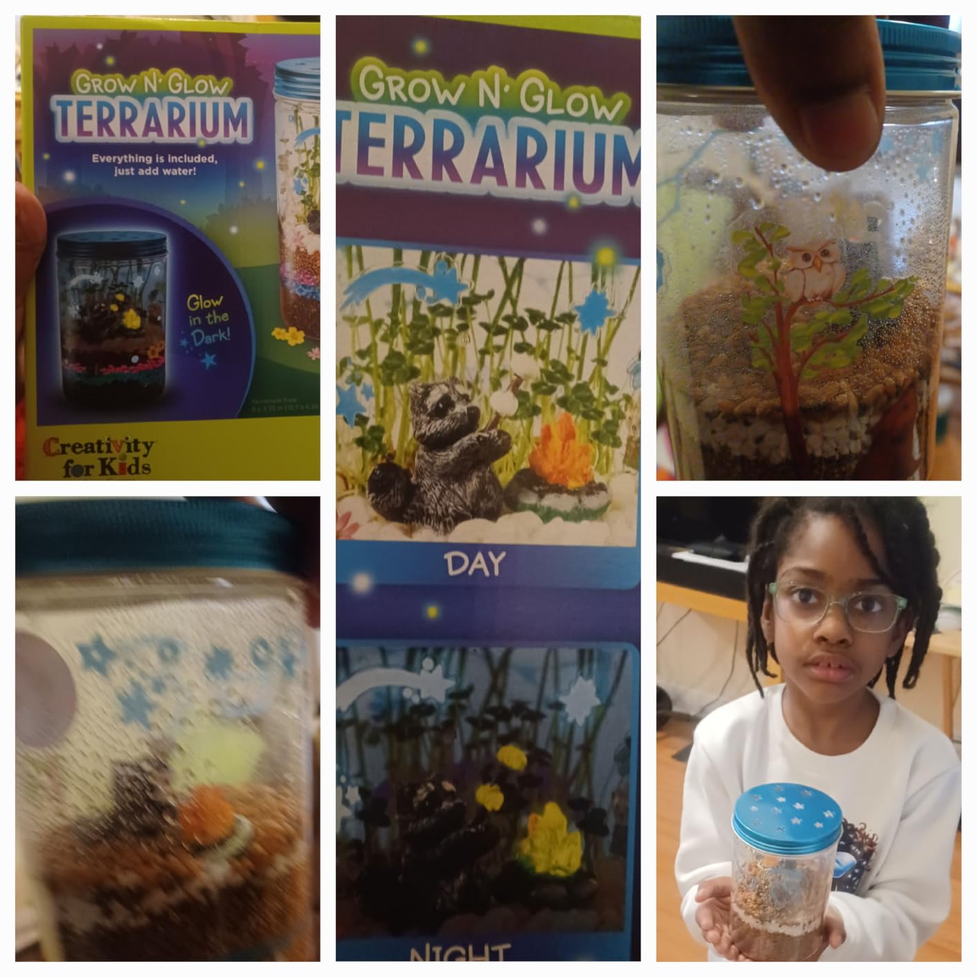 Creativity for Kids Grow 'N Glow Terrarium Kit - Educational Science Kits | Screen Free Summer Fun Activities | Gifts for Boys and Girls | Craft and STEM Projects (Ages 6+) customer photo 1
