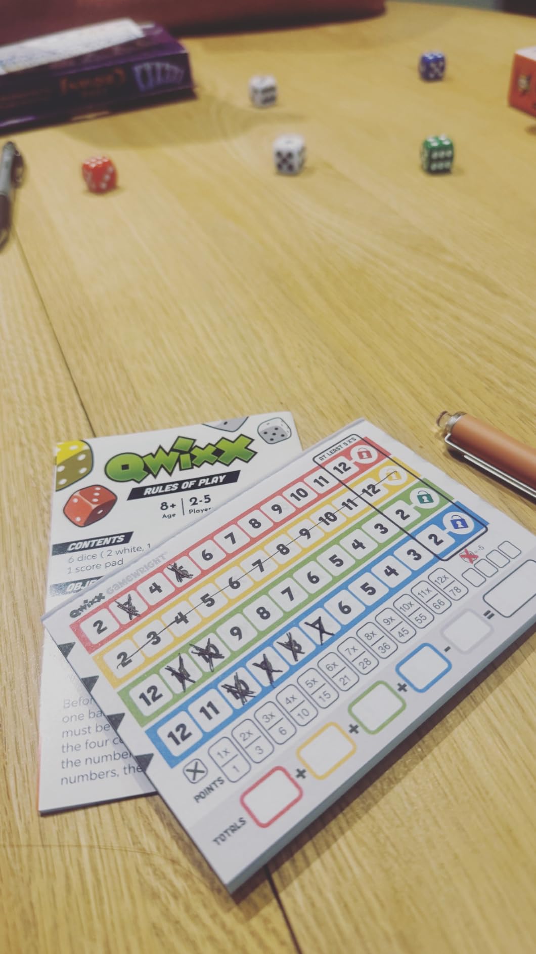 Qwixx Fast Family Dice Game - Quick 15-Minute Gameplay, Easy to Learn, Strategy & Luck, Travel-Friendly Party Game for Kids & Adults Ages 8+, 2-5 Players customer photo 2