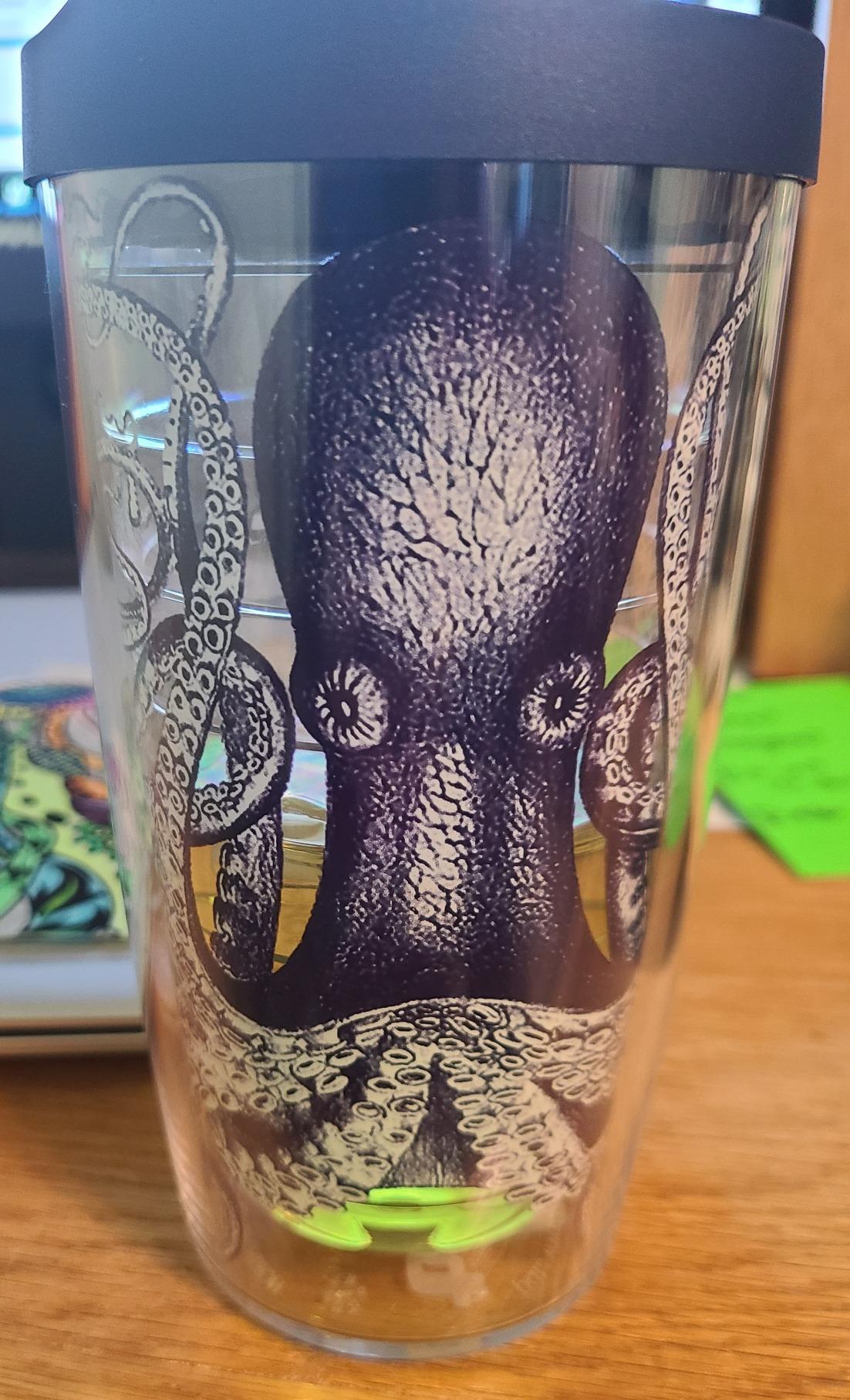 Tervis Octopus Made in USA Double Walled Insulated Tumbler Travel Cup Keeps Drinks Cold & Hot, 16oz, Classic customer photo 1