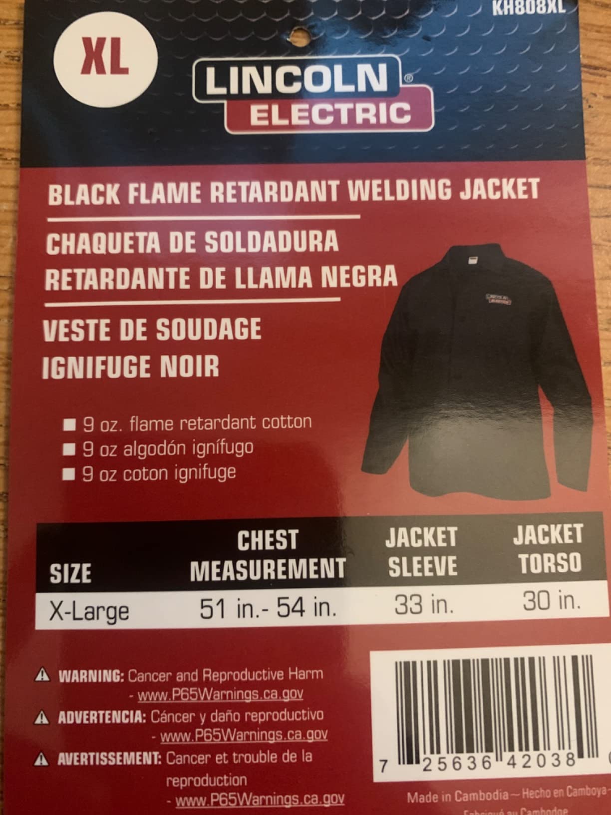 Lincoln Electric Black Flame-Resistant Cloth Welding Jacket customer photo 1