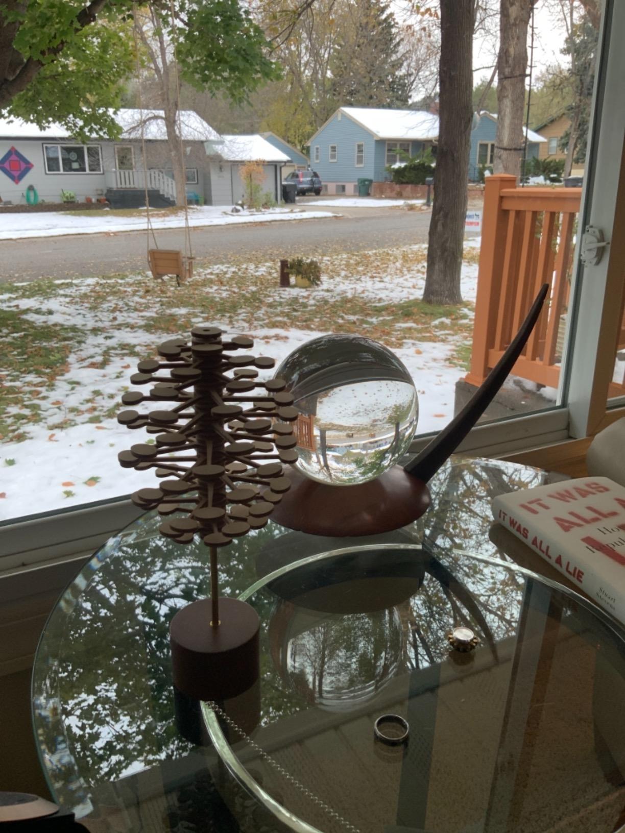 Helicone - Executive Edition, Wooden Kinetic Desk Sculpture | Natural Wood Craftsmanship, Spins from Helix to Pinecone, Fibonacci Golden Ratio Inspired, Office Decor & Boss Gift customer photo 2