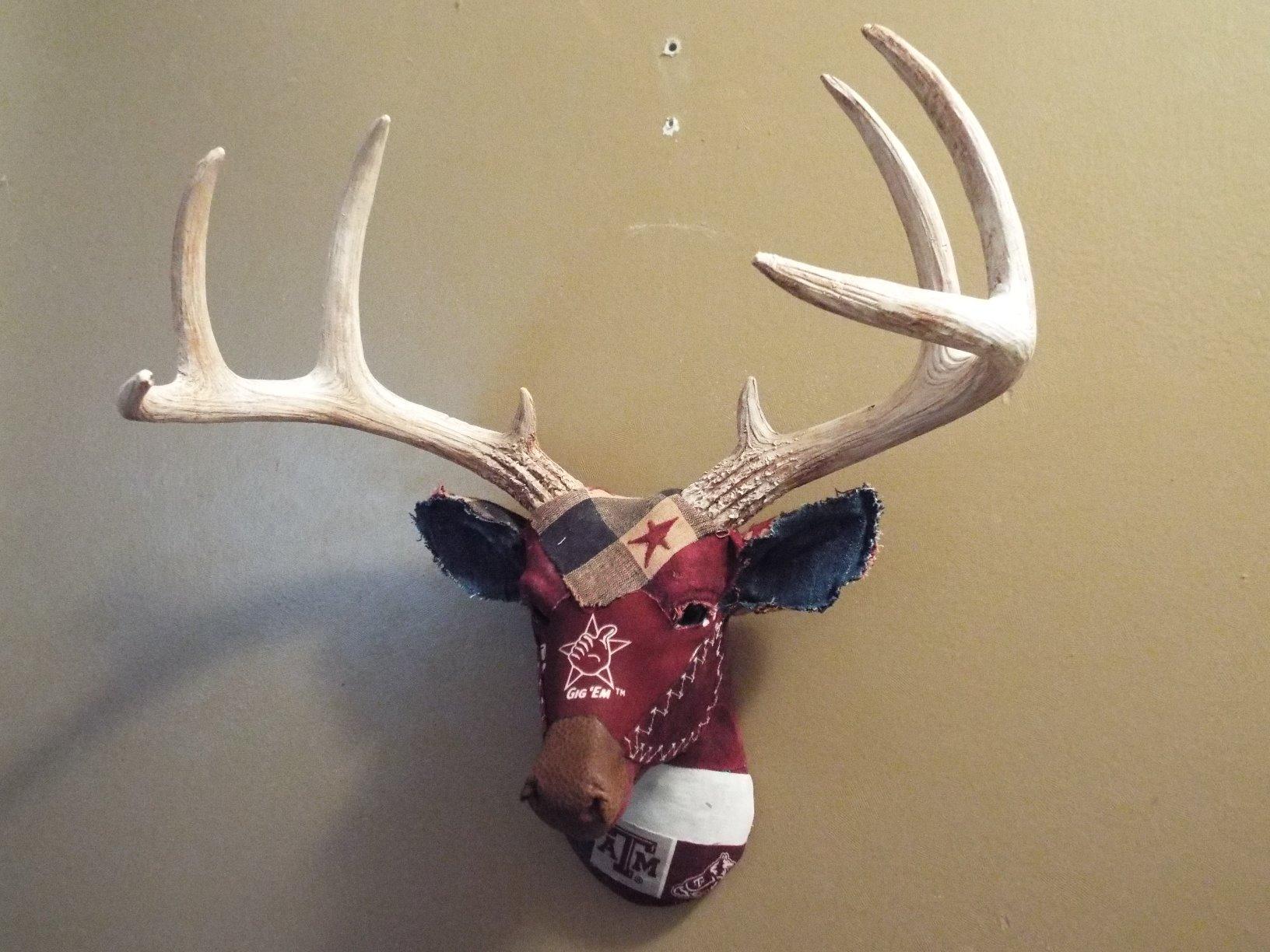 Wallcharmers White Deer Head Wall Decor, Handmade Faux Deer Head, Made of Eco-Friendly Resin Great for Farmhouse Decor, White customer photo 2