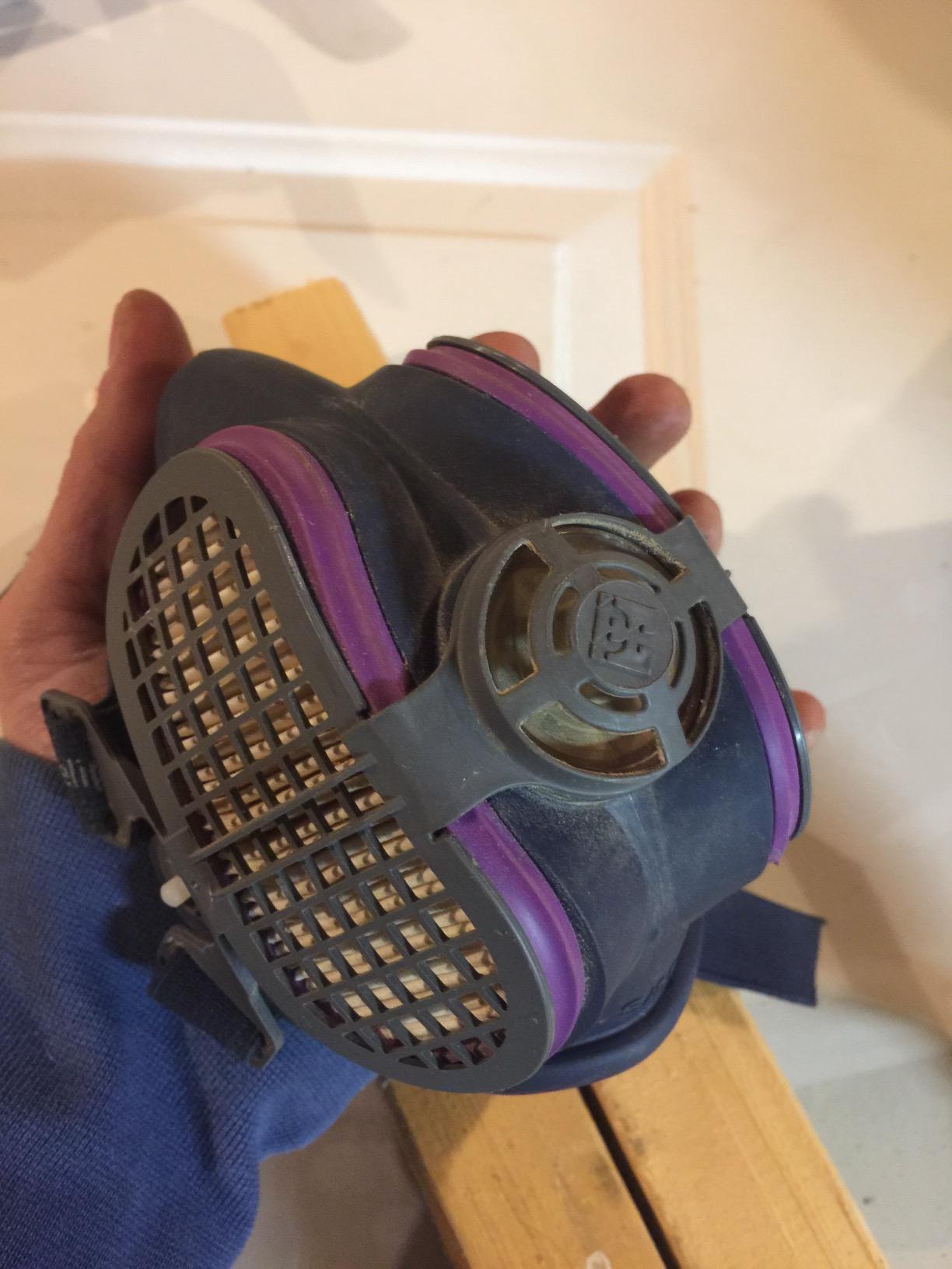 GVS Elipse P100 Dust Half Mask Respirator with replaceable and reusable filters included, Blue customer photo 1