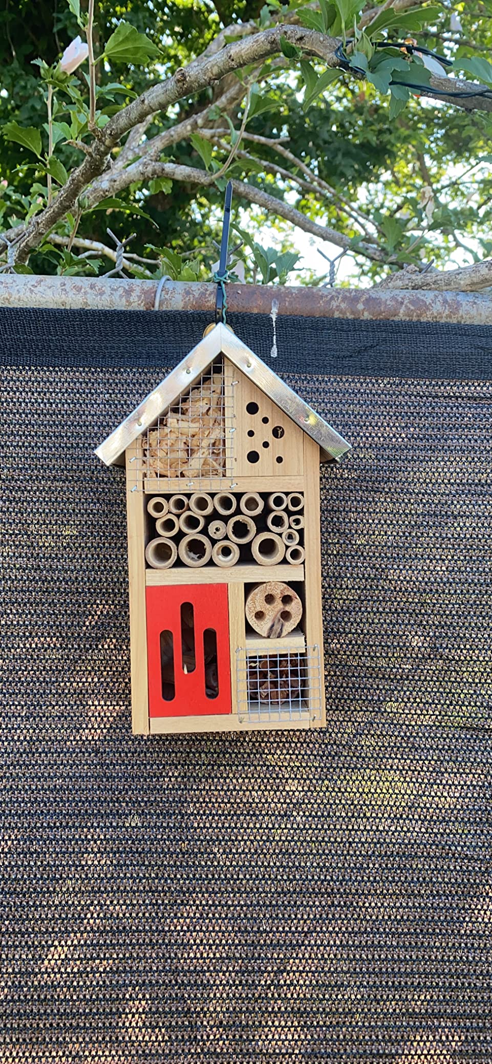 Niteangel Natural Wooden Insect Hotel, Garden Insect House for Ladybugs, lacewings, Butterfly, Bee, Bug customer photo 1