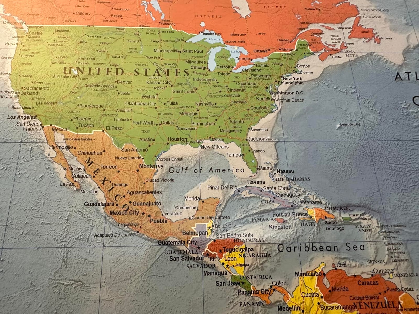 Swiftmaps World Premier Wall Map Poster Mural 24h x 36w Paper Folded customer photo 2