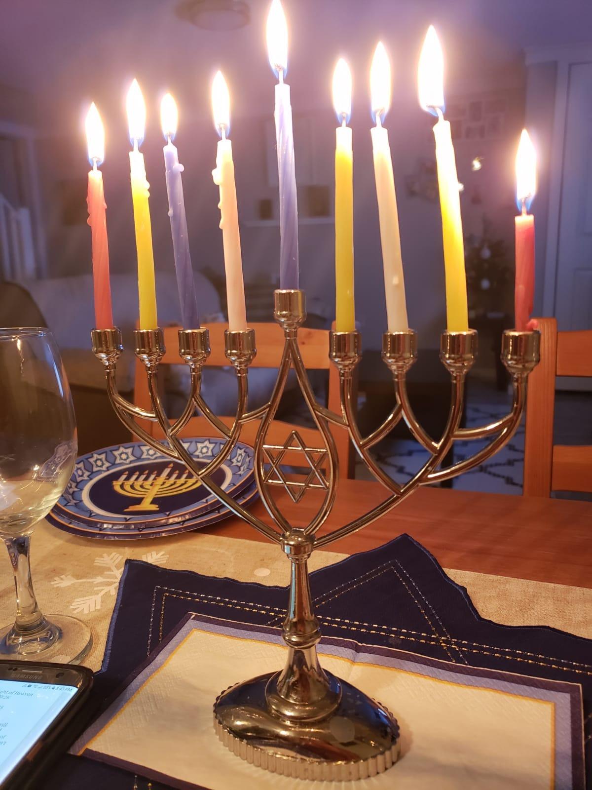 Last Minute Complete Hanukkah Menorah Kit - 9