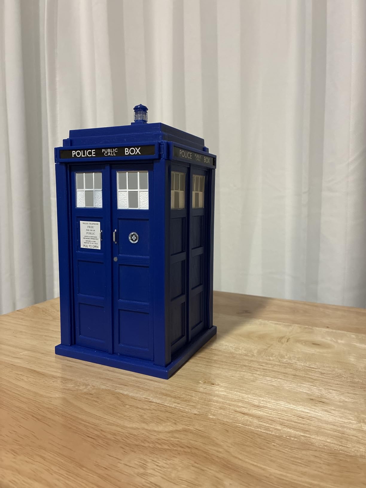 Doctor Who Electronic Tardis Talking Money Bank - Features Speech & Sound Effects, Flashing Lantern Light & Opening Front Doors customer photo 2