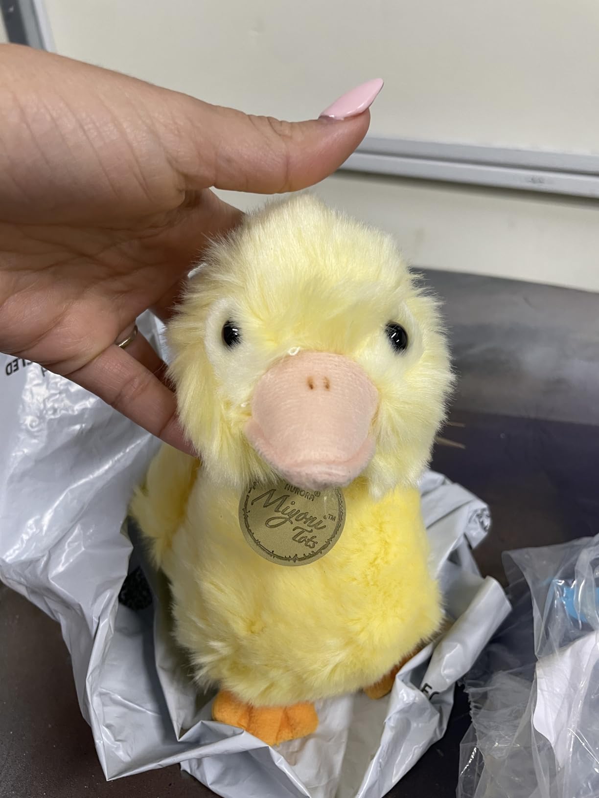 Aurora Adorable Miyoni Tots Duckling Stuffed Animal - Lifelike Detail - Cherished Companionship - Yellow 7.5 Inches customer photo 1