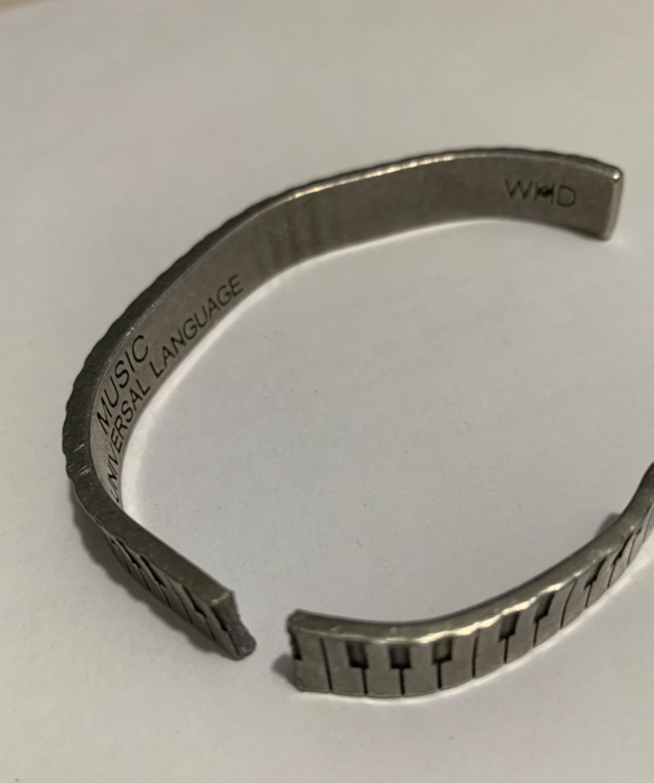 Piano Cuff Inspirational Jewelry Bracelet - Great Piano Gift for Music Teachers, Musicians, and Music Students By Whitney Howard Designs customer photo 1