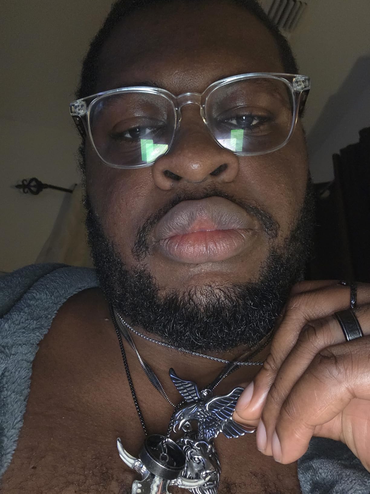 Stainless Steel Vintage Eagle Pendant Necklace customer photo 1