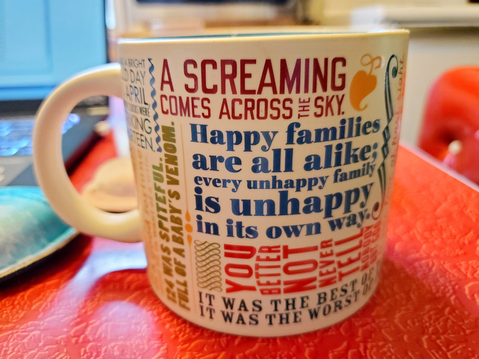 The Unemployed Philosophers Guild First Lines of Literature Coffee Mug - Famous Openings from Books, Novellas, and Short-Stories, Comes in a Box, 14oz customer photo 1