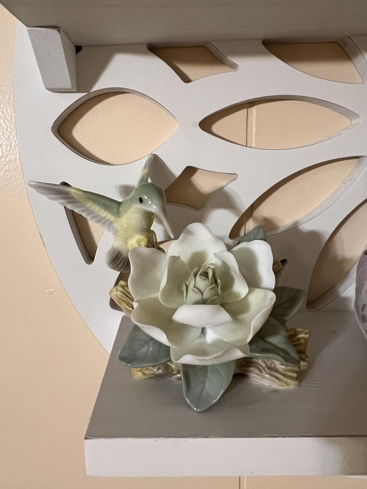 Hummingbird with Magnolia - Fine Porcelain Hummingbird Figurine customer photo 2