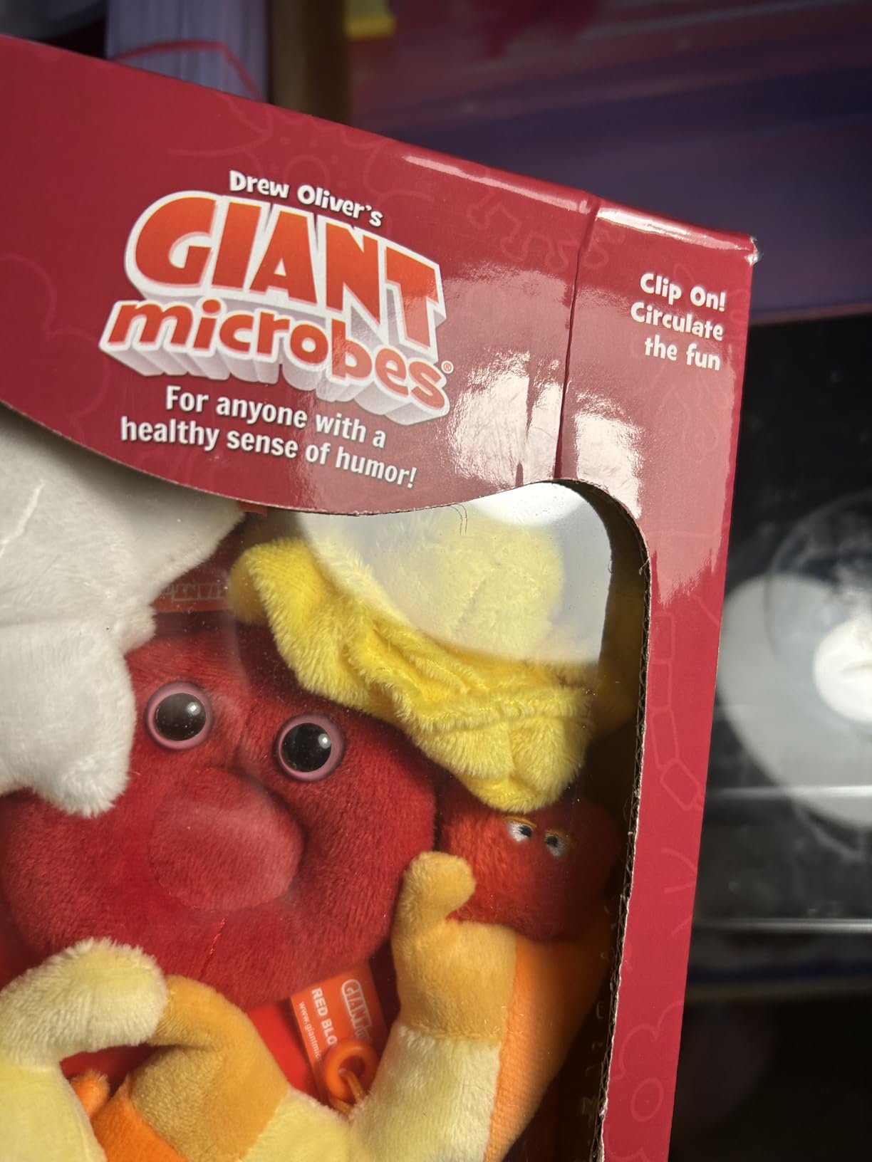 GIANT MICROBES Blood Cells Themed Gift Box, Plush Keychains | 3