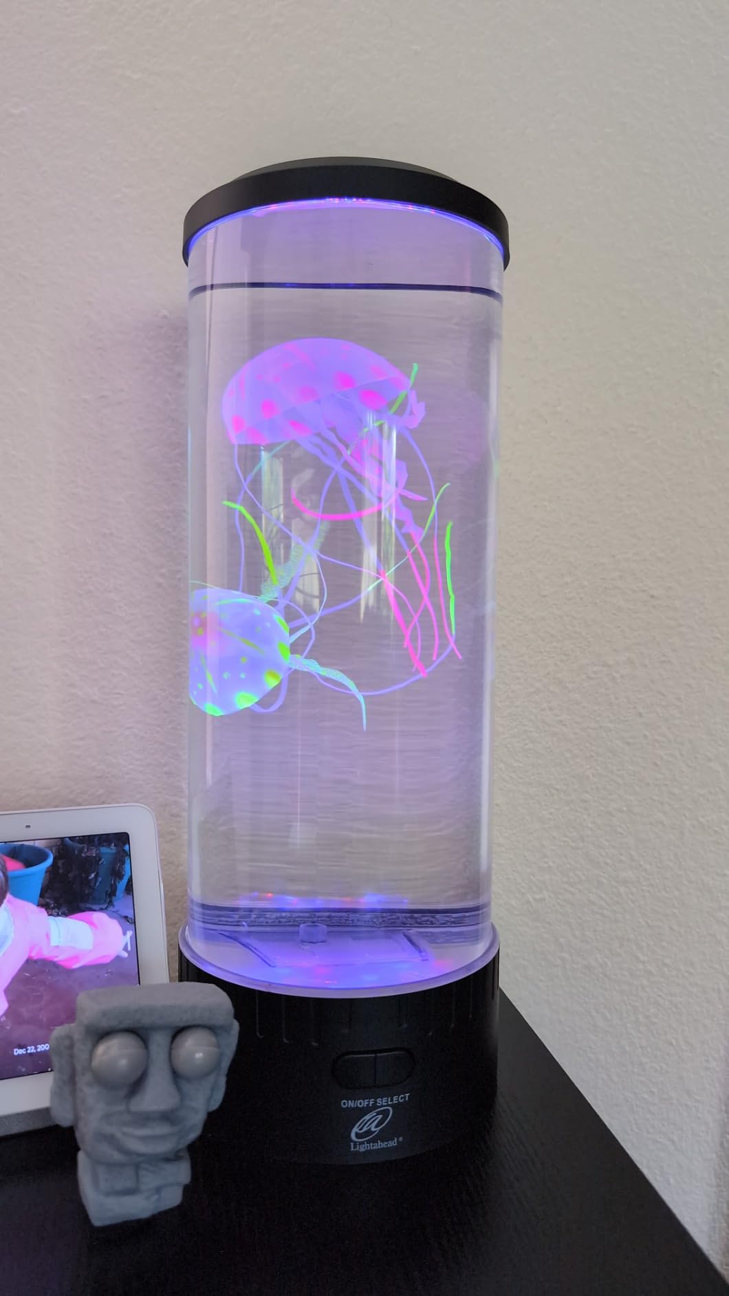 Lightahead Large LED Jellyfish Lamp, 18 Color Changing LEDs | Ultimate 14-Inch Fake Fish Aquarium, Larger, Brighter & Wider for Decor, Autism, ADHD & Anxiety Relief customer photo 1