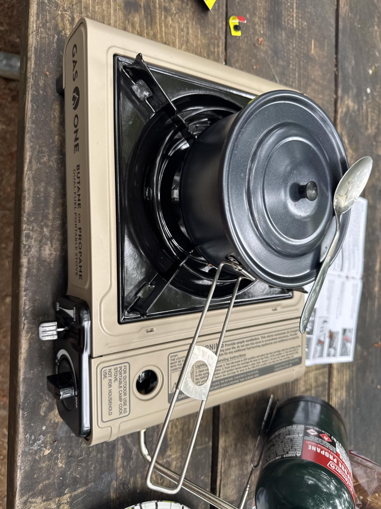 Gas One GS-3400P Propane or Butane Stove Dual Fuel Stove Portable Camping Stove - Patented - with Carrying Case Great for Emergency Preparedness Kit customer photo 2