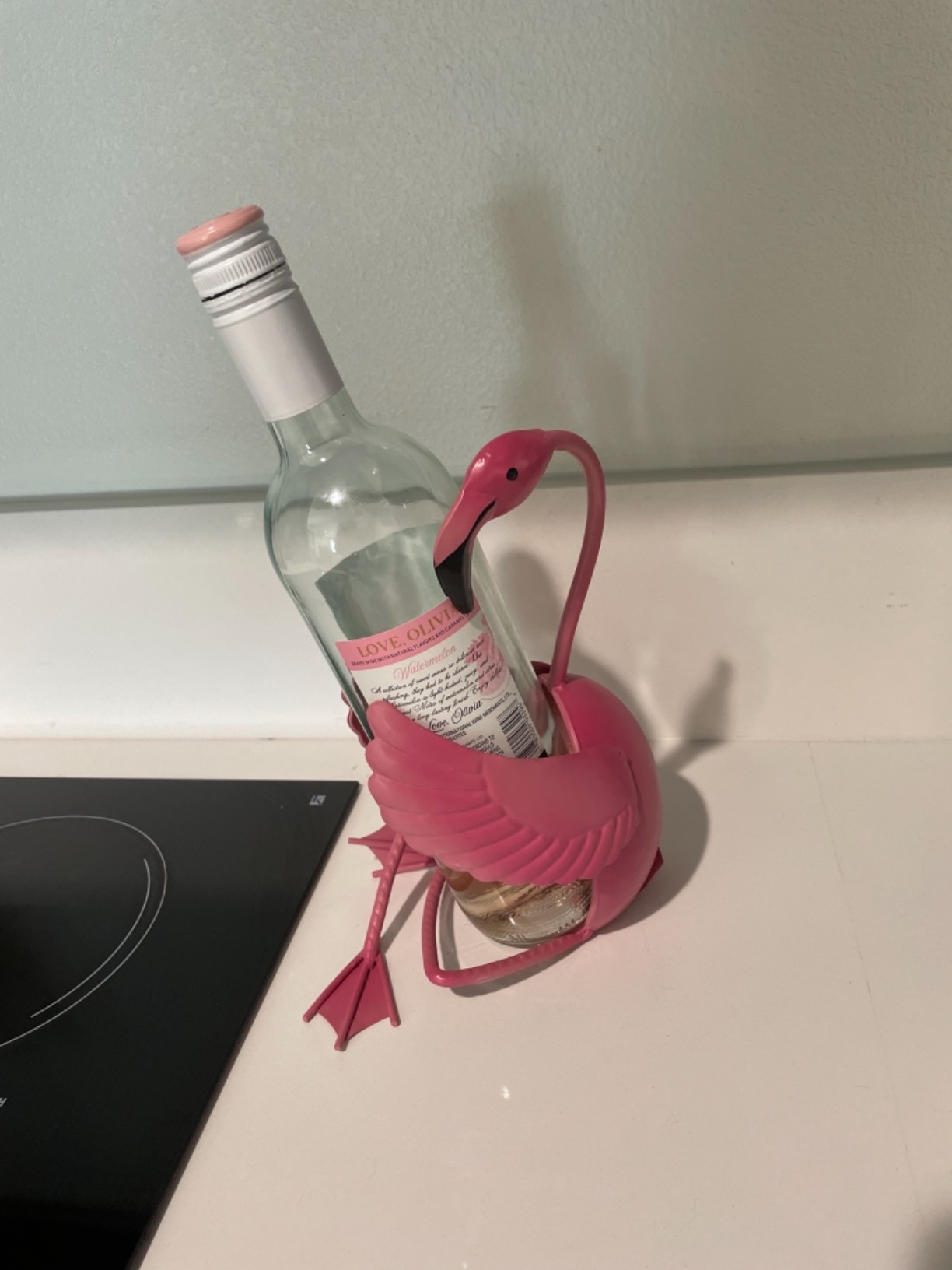 Tooarts Flamingo Wine Holder Wine Shelf Metal Sculpture Home Crafts Decoration customer photo 2