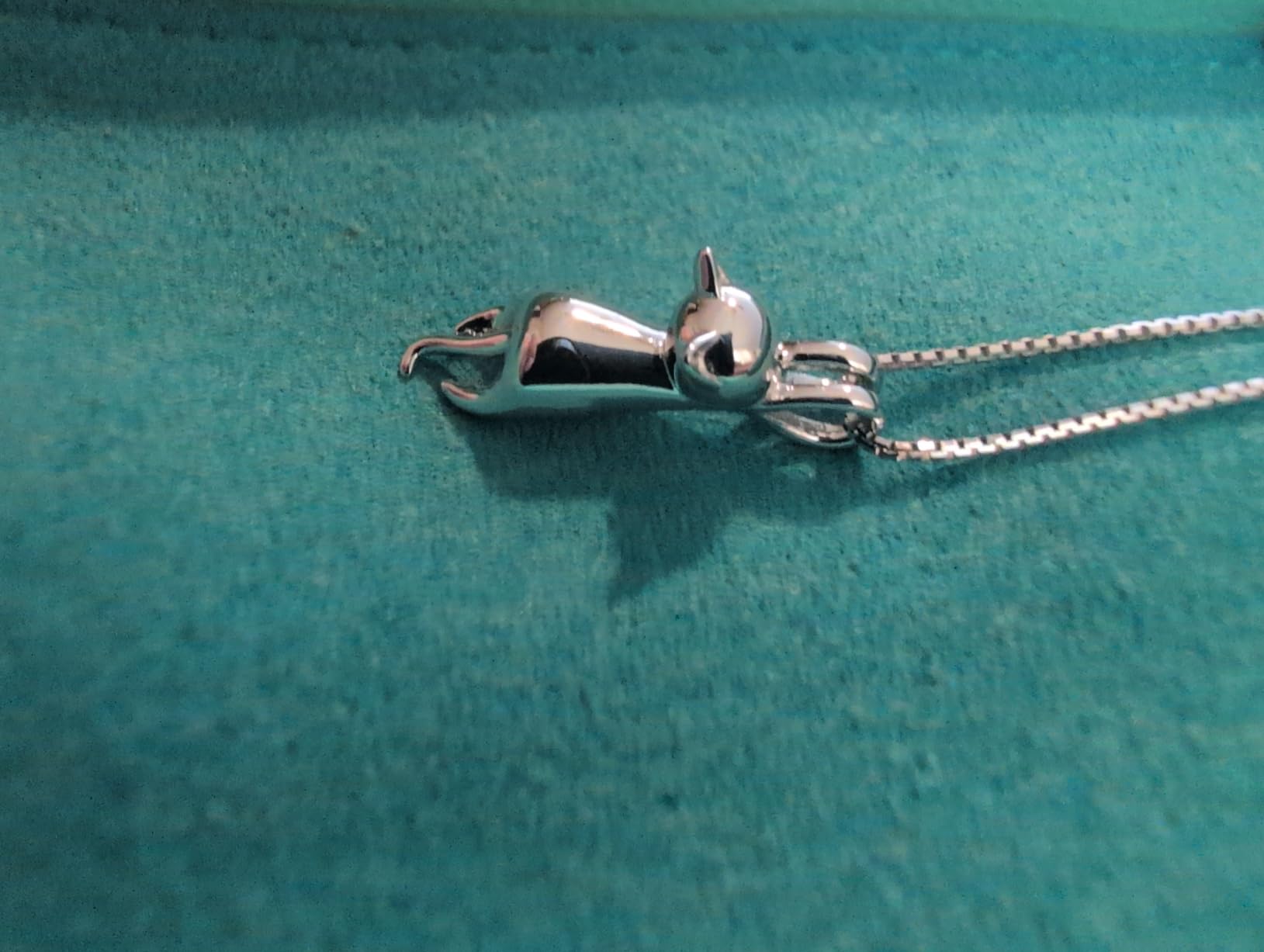 S.Leaf 925 Sterling Silver Cat Necklace Jewelry for Women Trendy Dainty Charm Pendant customer photo 2