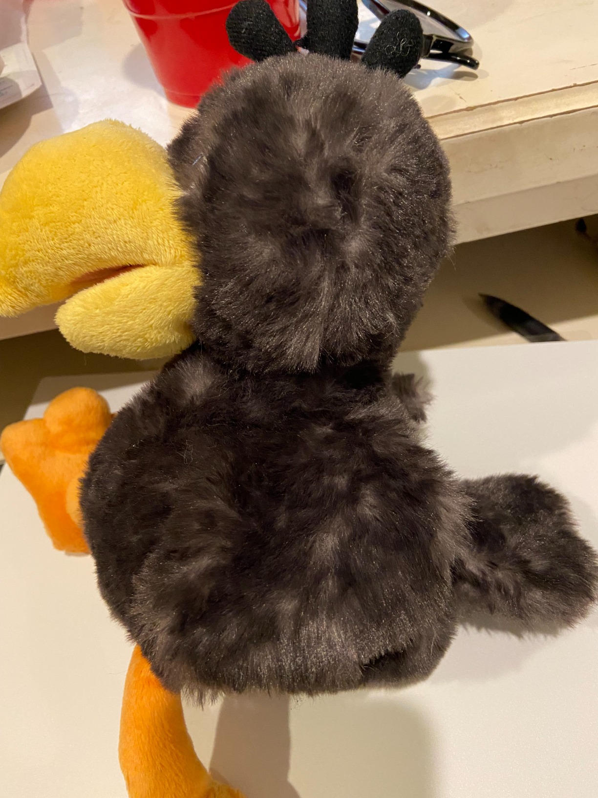 DolliBu Sitting Crow Plush - Super Soft Stuffed Animal Bird for Boys and Girls, Cute Wildlife black bird Crow Toy, Adorable Crow Stuffed Animal Gift for Baby, Kids, Teens and Adults - 9.5 Inches customer photo 1