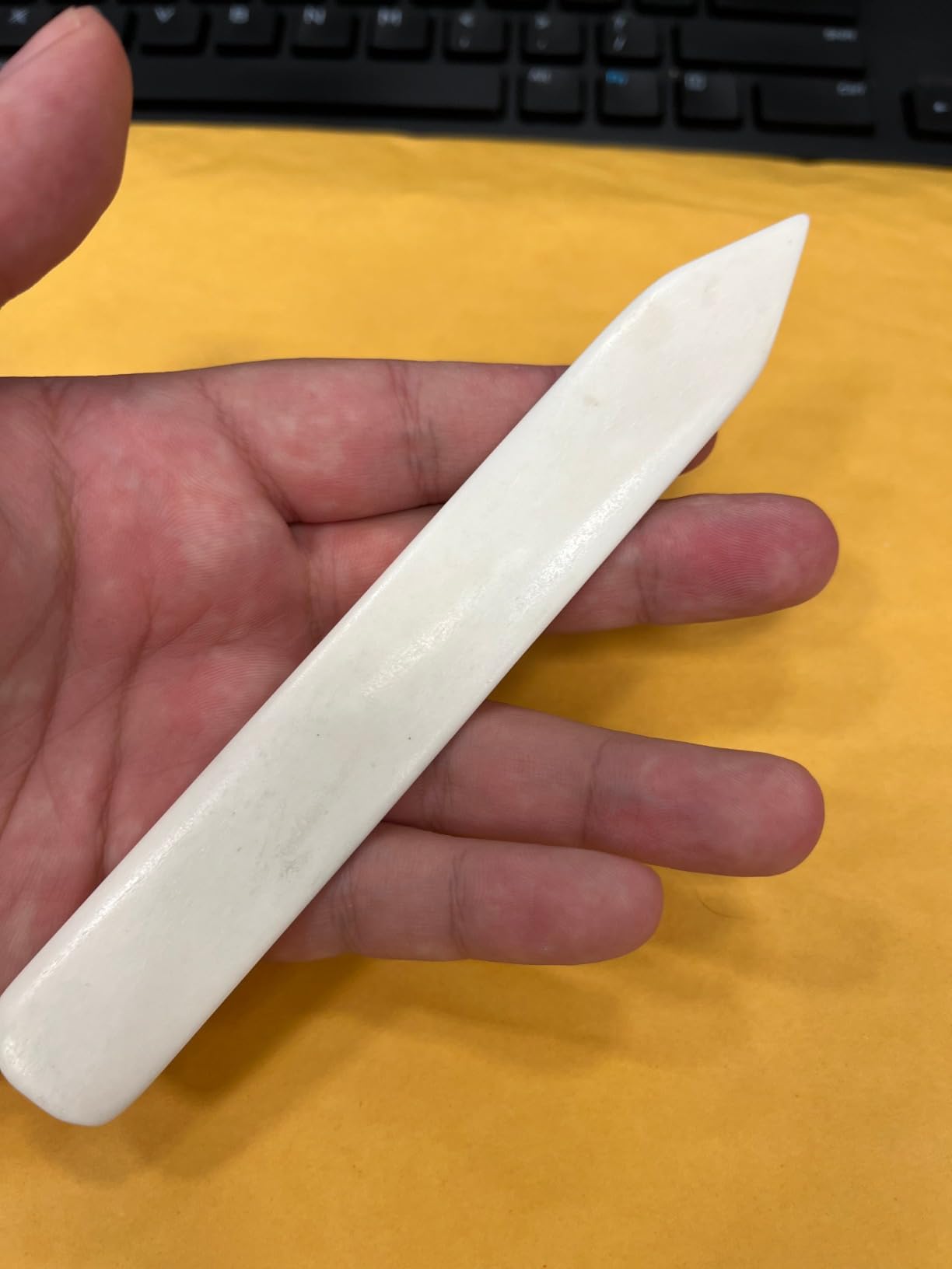 VENCINK Genuine Bone Folder Scoring Folding Creasing Burnishing Origami Paper Creaser Crafting Tool for DIY Handmade Leather, Bookbinding, Scrapbooking, Paper Cards Crafts (100% Cattle Bone) customer photo 2