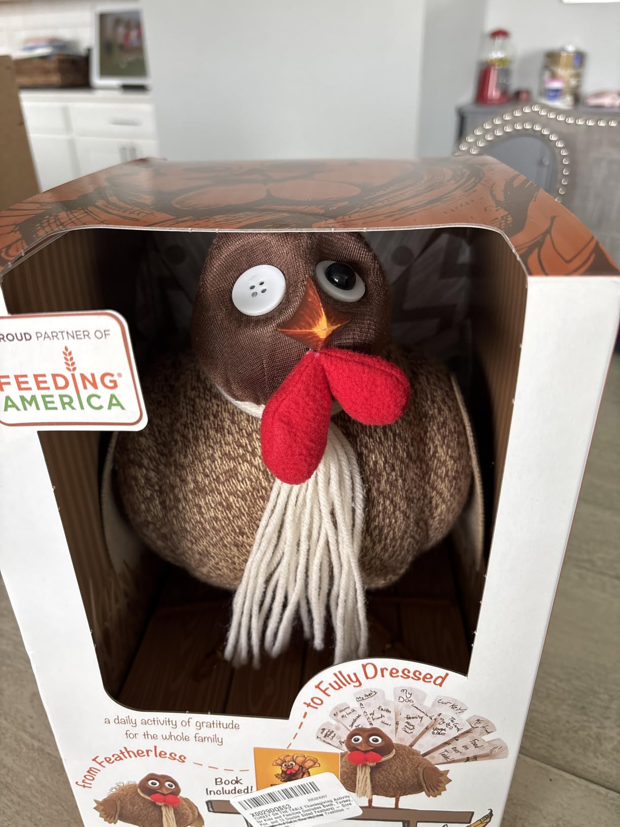 Turkey On The Table Thanksgiving Activity for Kids and Families (Includes Book, Turkey, Pen, & 13 Double Sided Feathers) - Give Thanks & Start a New Holiday Tradition customer photo 1