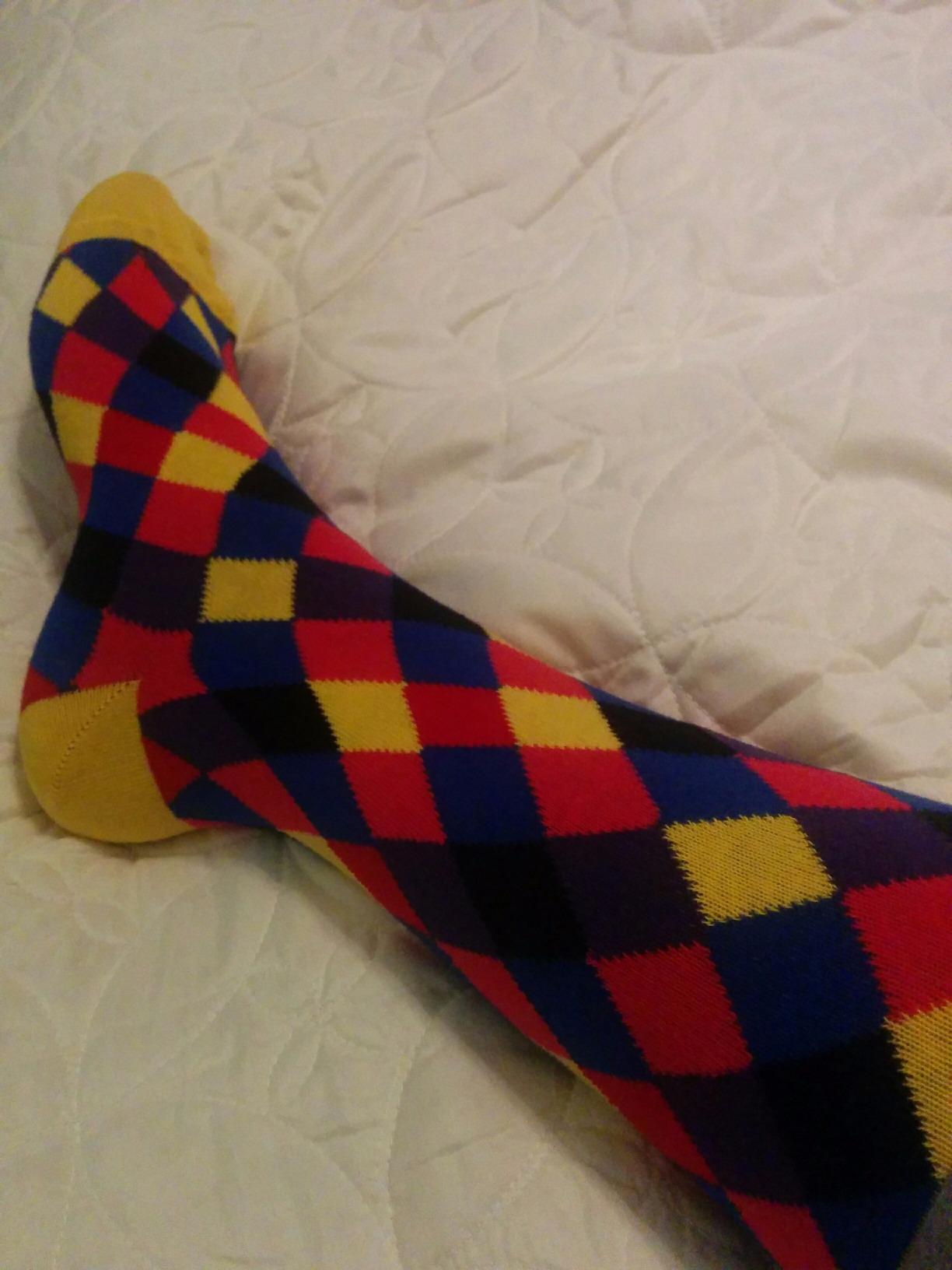 Easton Marlowe Mens Dress Socks - Fun Colorful Socks for Men - Cotton Patterned Fashion Mens Socks 6 Pack customer photo 2