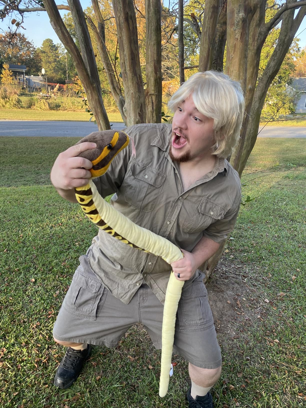 Wild Republic Snakes, Snake Plush, Stuffed Animal, Plush Toy, Gifts for Kids, Ball Python, 54
