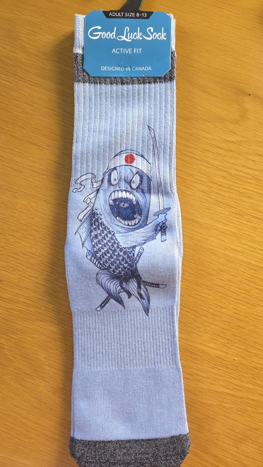 Men's Fish and Ocean Animal Socks, Adult customer photo 2