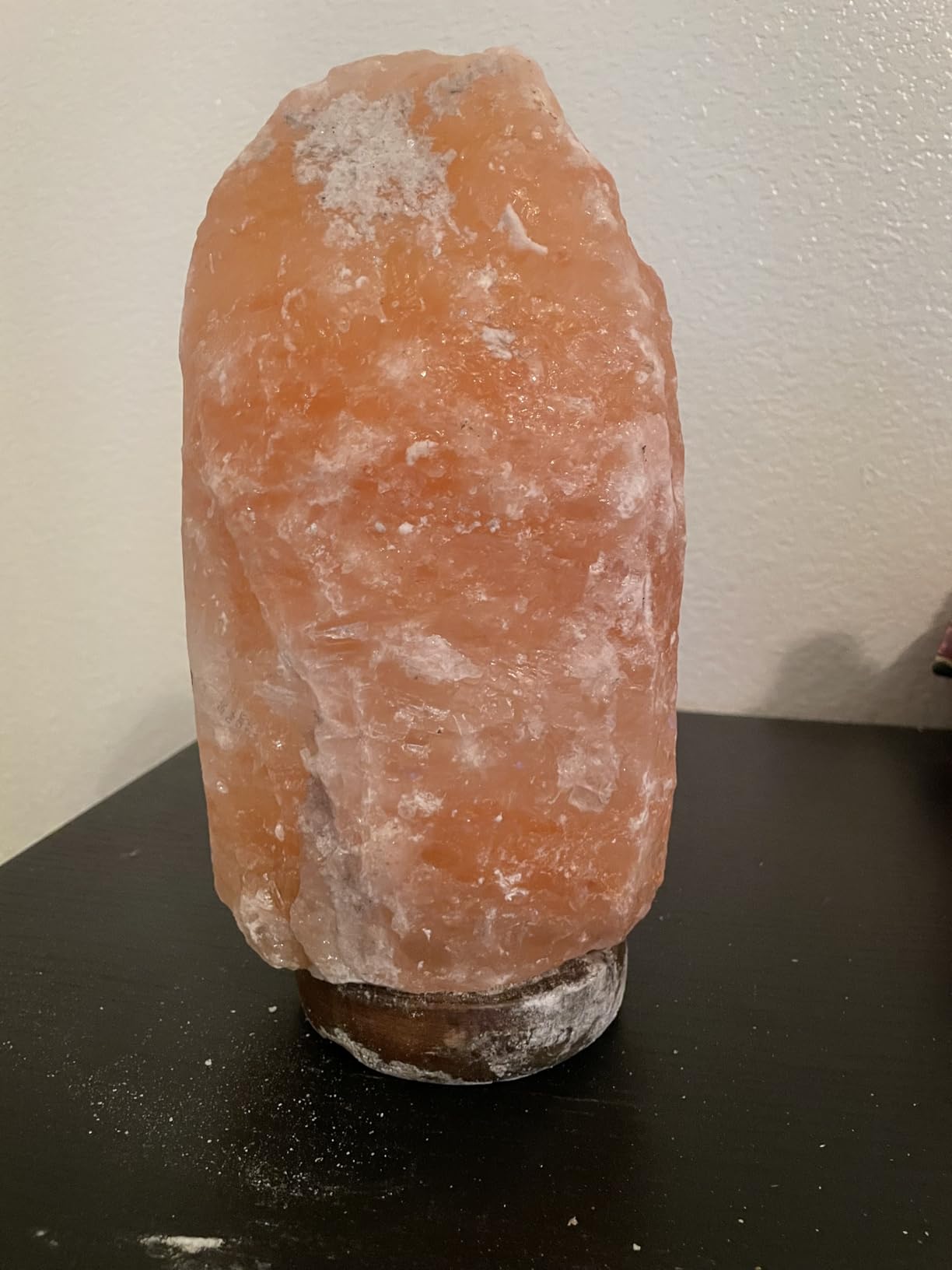 Himalayan Salt Lamp for Bedroom Large 8-10 Inch Pink Salt Rock Lamp with Dimmer, Wooden Base & Spare Bulbs | Calming Ambient Night Light | Thoughtful Wellness Gift for Women, Home, or Office customer photo 2